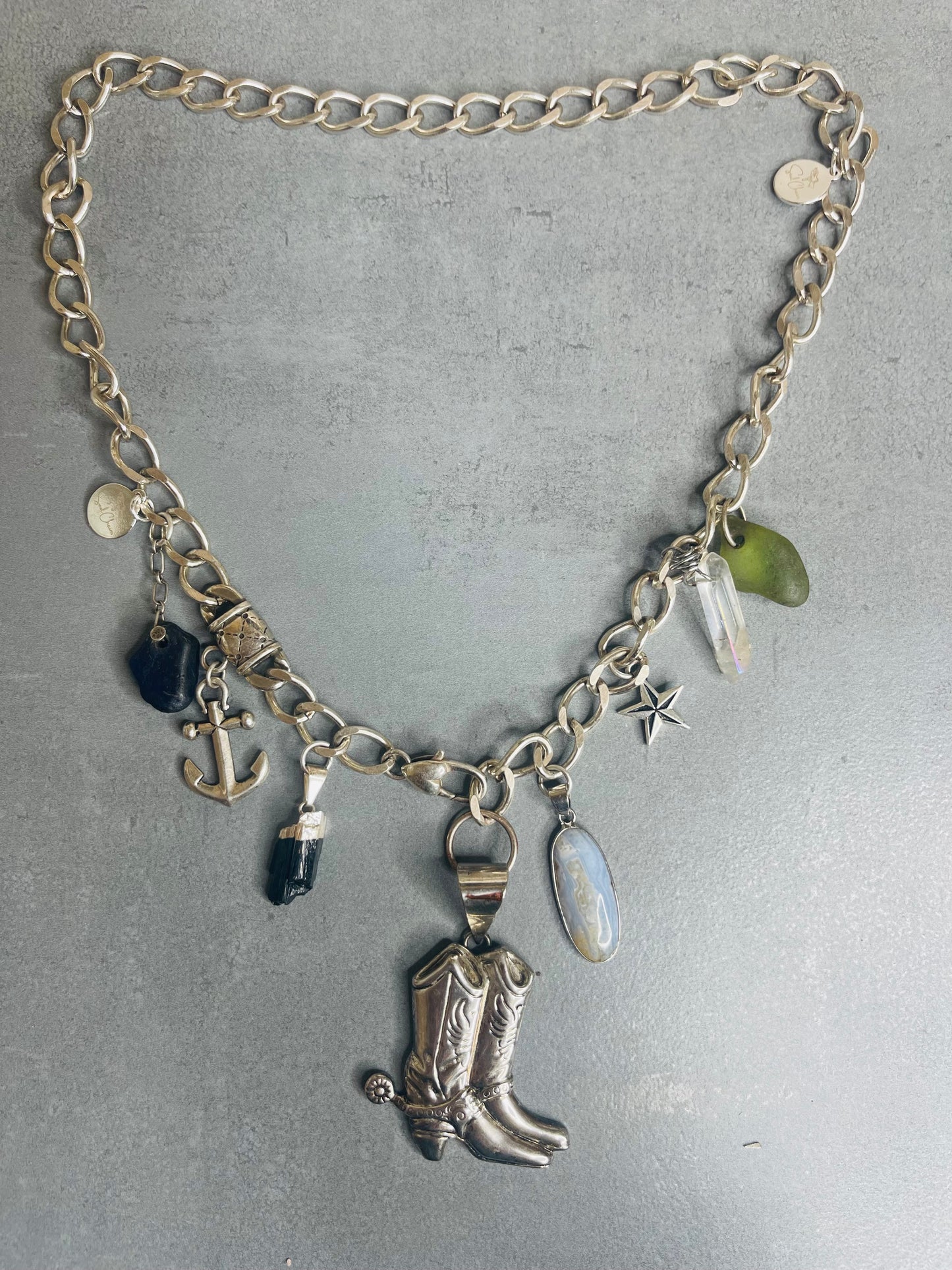 Renaissance Silver Charmed and Blessed Soul Chain