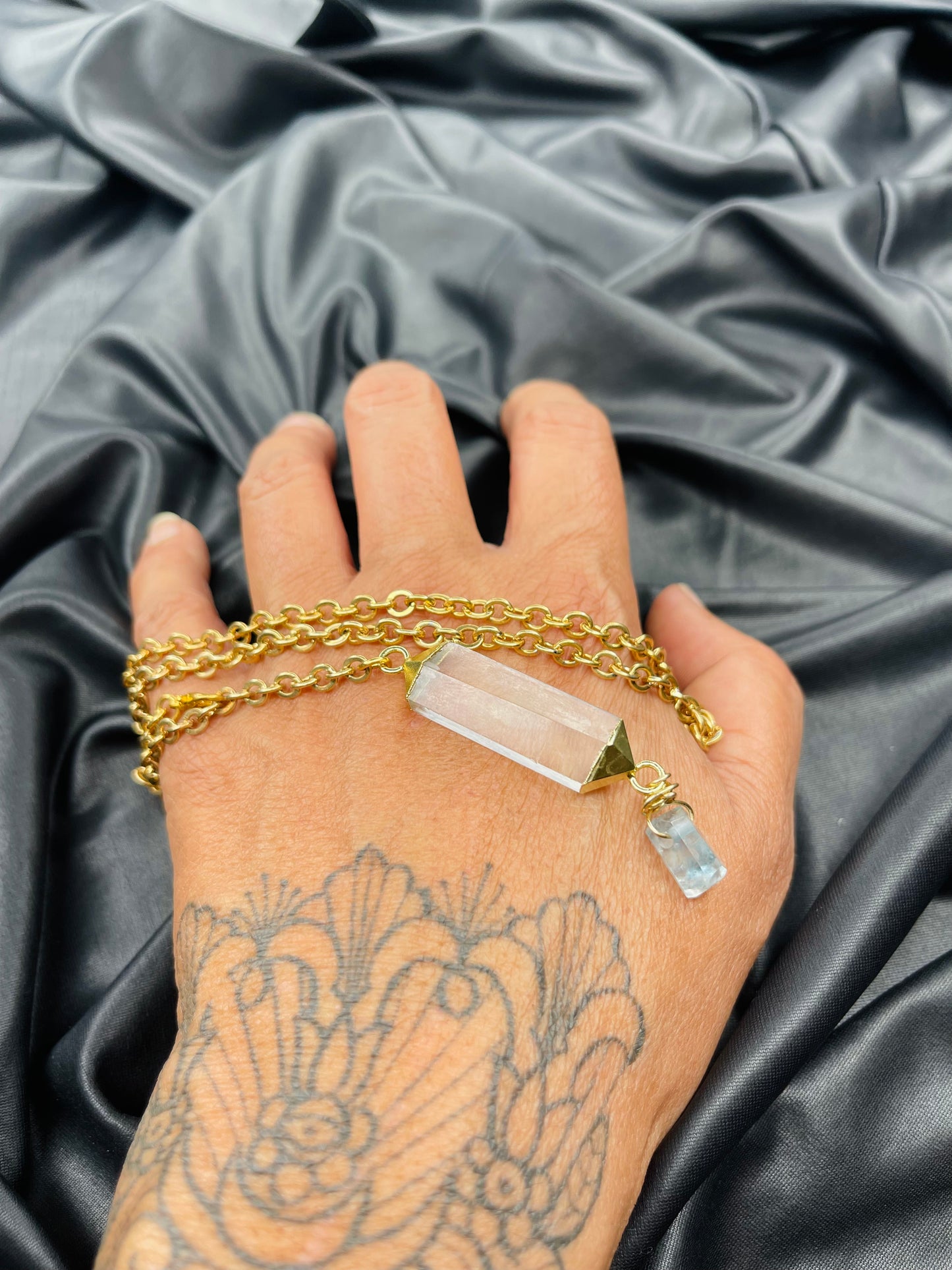 Clear Quartz Crown Chakra Crystal Soul Chain