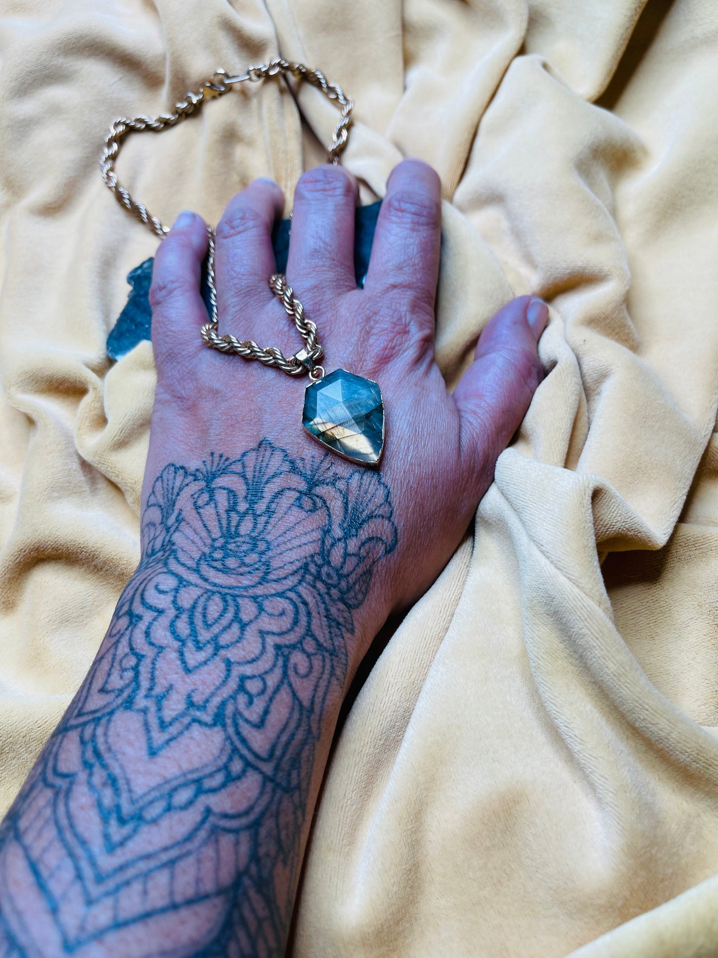 Cosmic Communication Soul Chain Labradorite Crystal