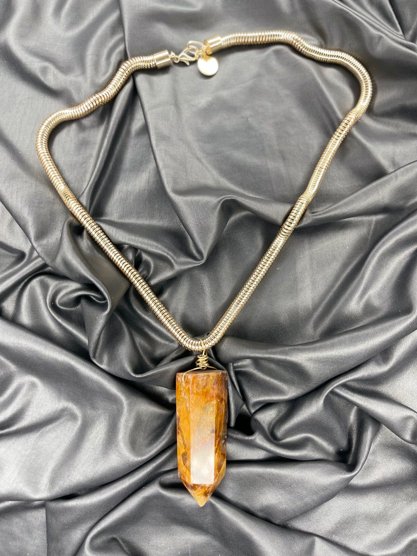 Sacral Chakra Golden Healer Soul Chain w Vintage Chain