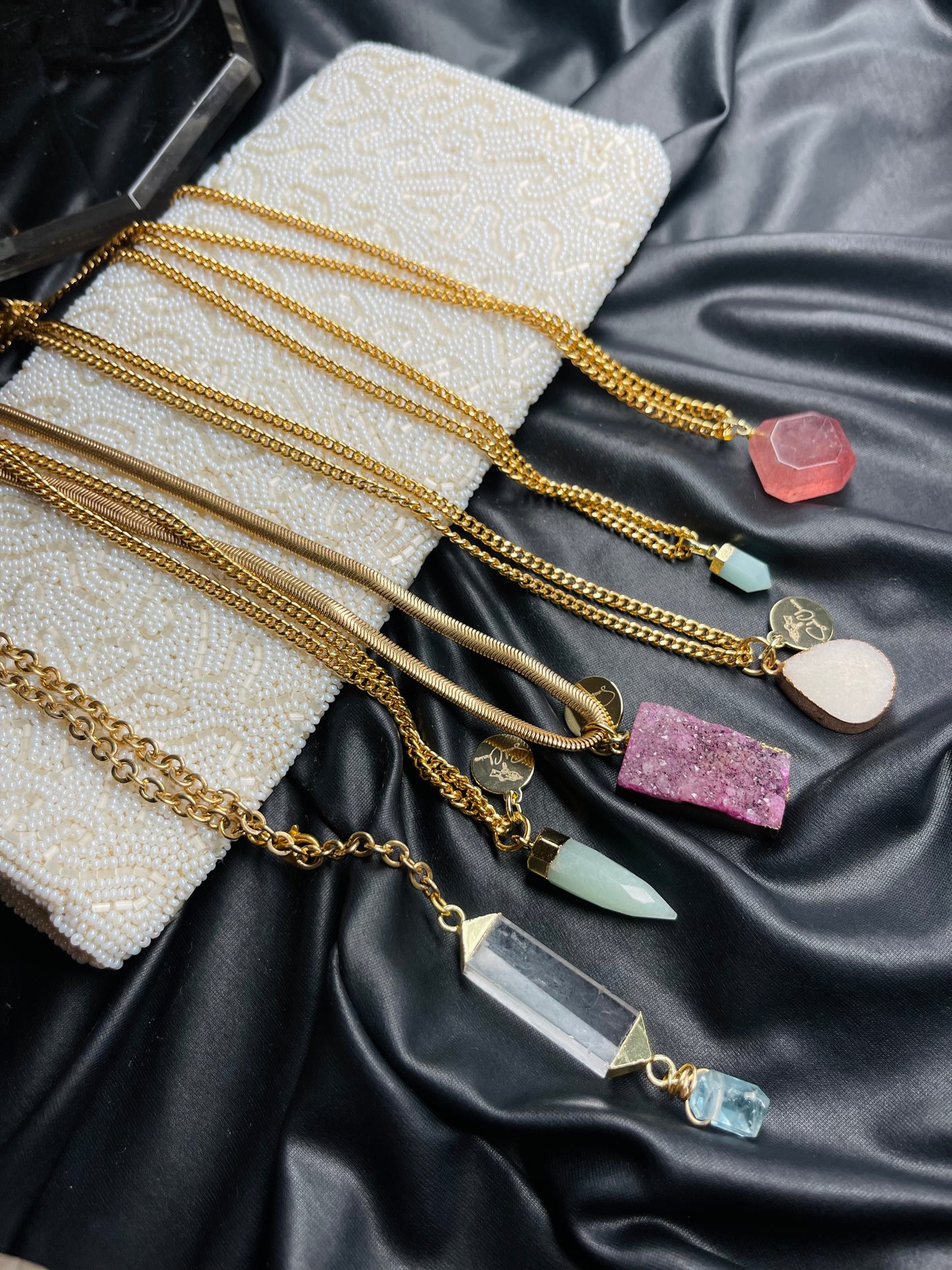 Clear Quartz Crown Chakra Crystal Soul Chain