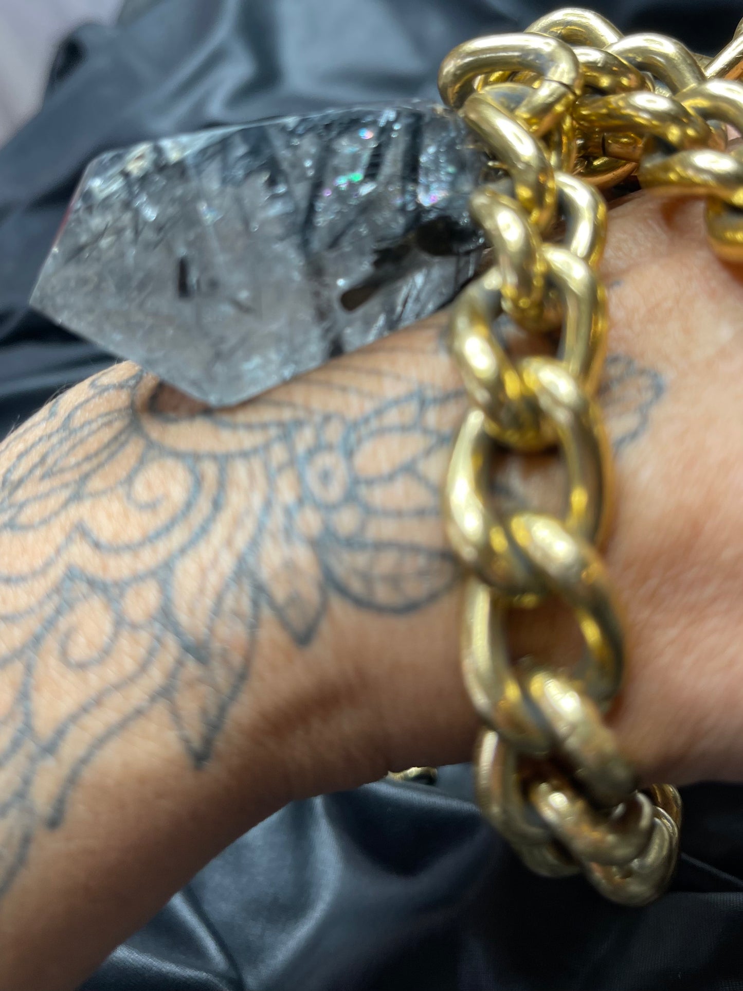 Tourmalated! Quartz Crystal Soul Chain