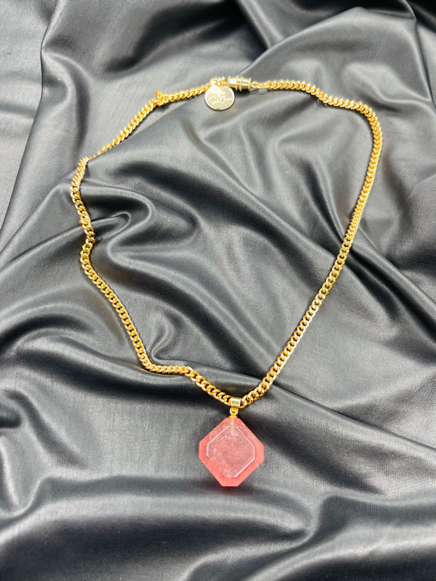 Strawberry Quartz Heart Chakra Crystal Soul Chain