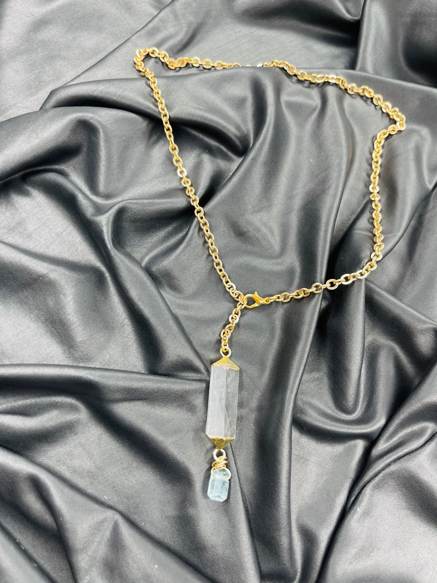 Clear Quartz Crown Chakra Crystal Soul Chain