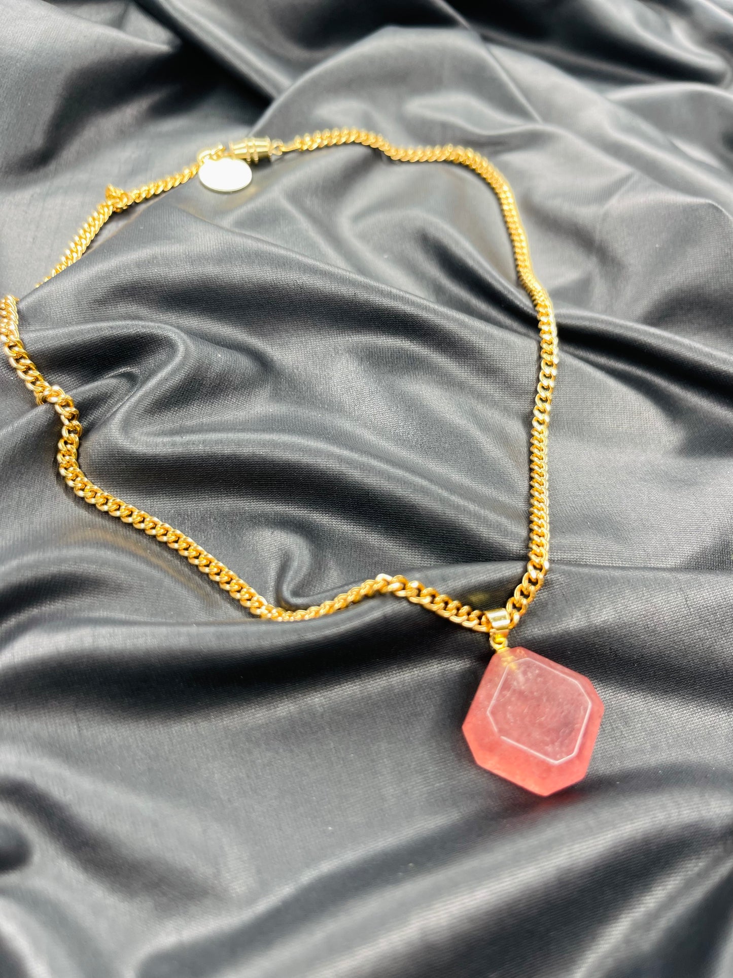 Strawberry Quartz Heart Chakra Crystal Soul Chain
