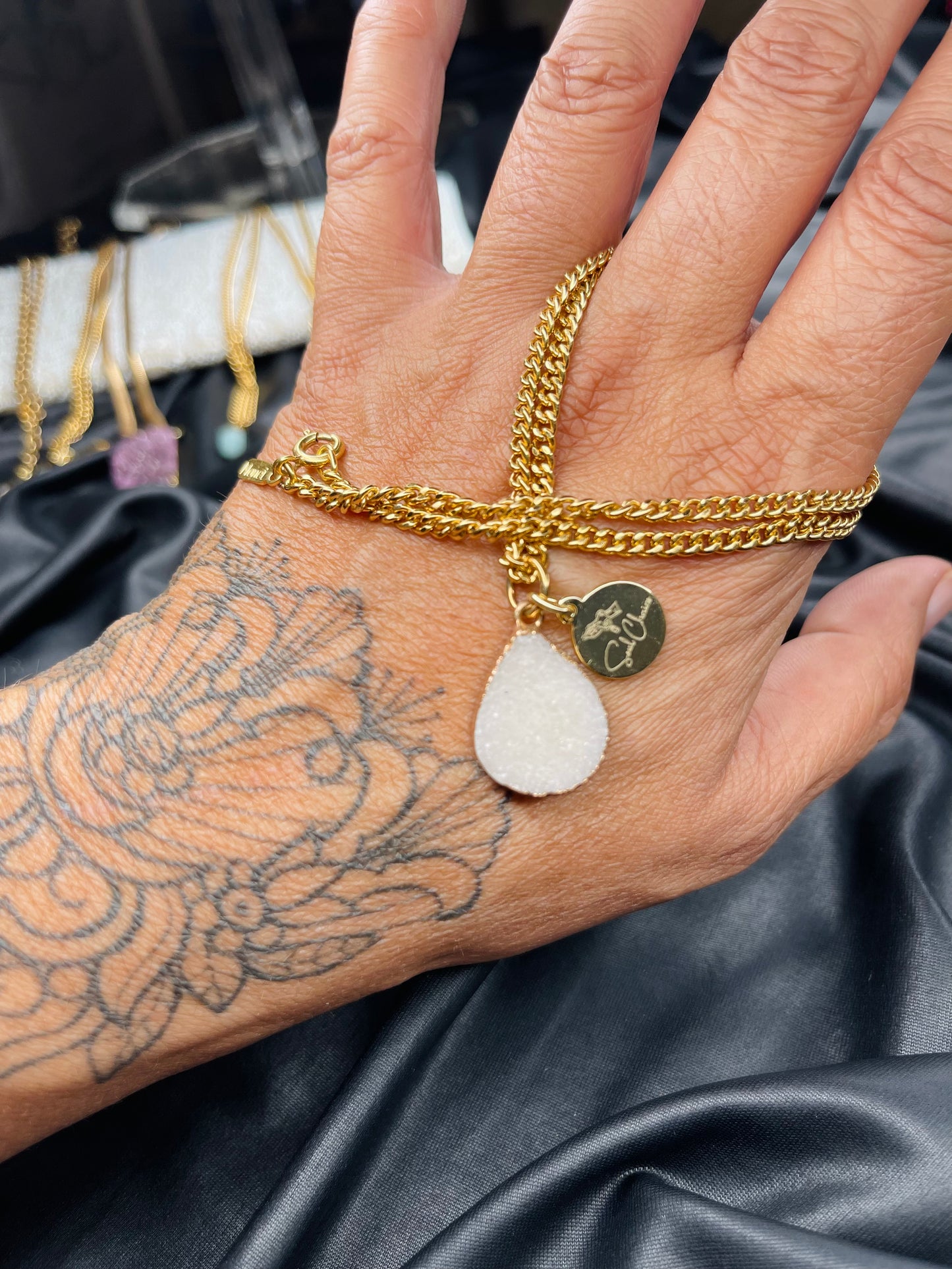 Clear Quartz Crown Chakra Crystal Soul Chain