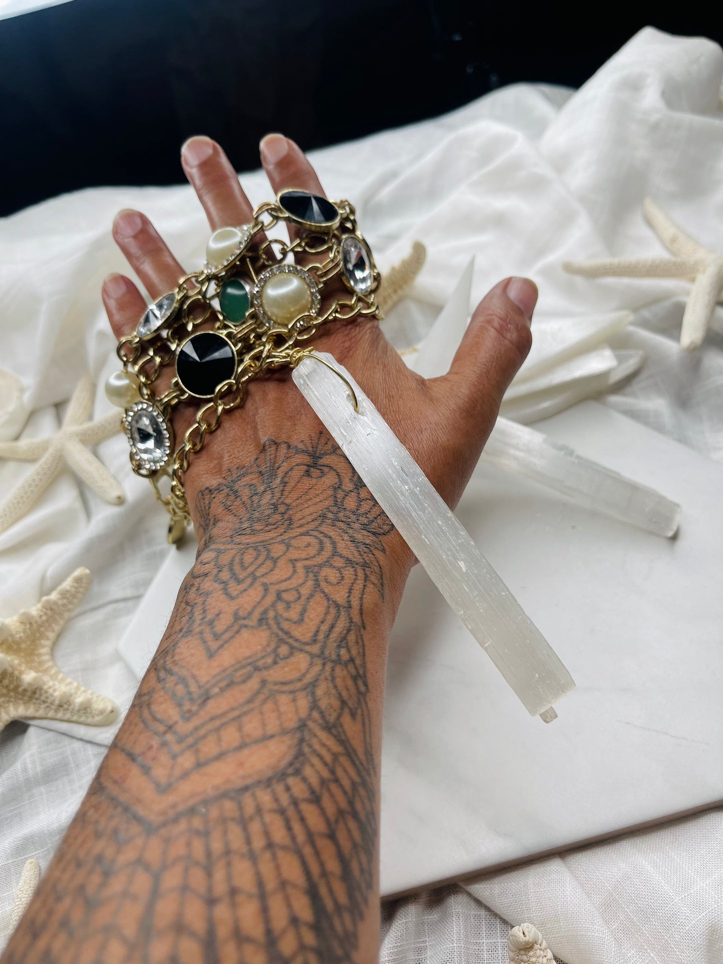 Faux Realz Vegan Pearls Soul Chains Necklace