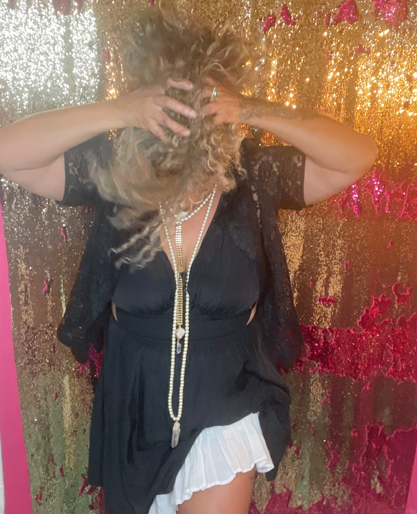 Faux Realz Vegan Pearls Soul Chains Necklace