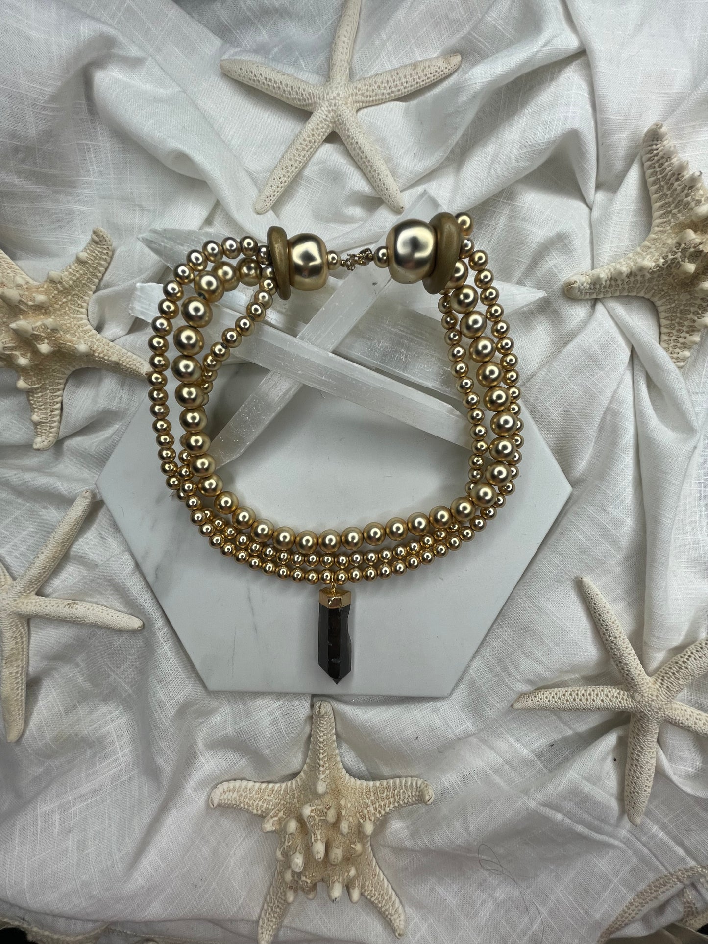 Faux Realz Vegan Pearls Soul Chains Necklace