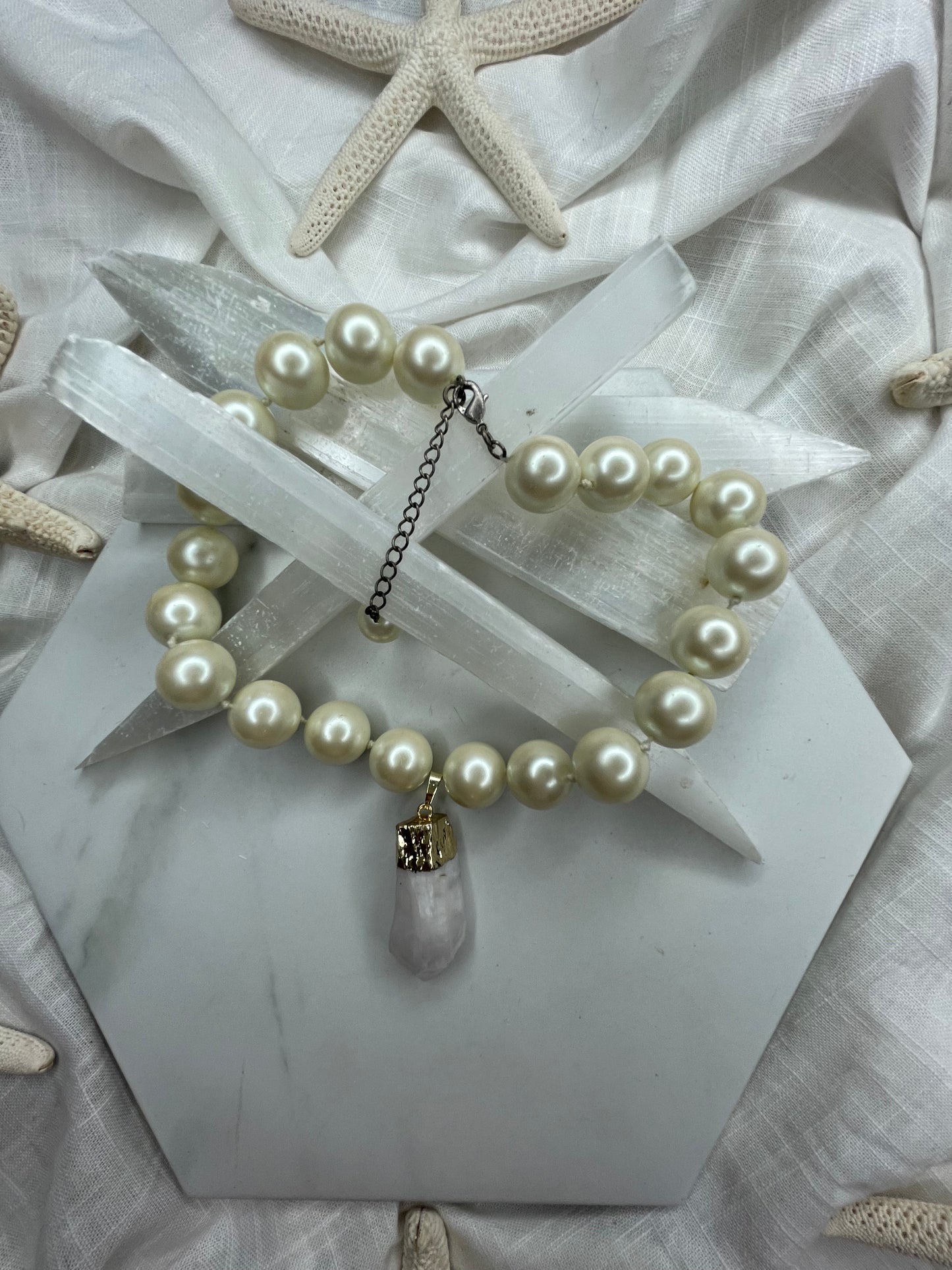 Faux Realz Vegan Pearls Soul Chains Necklace