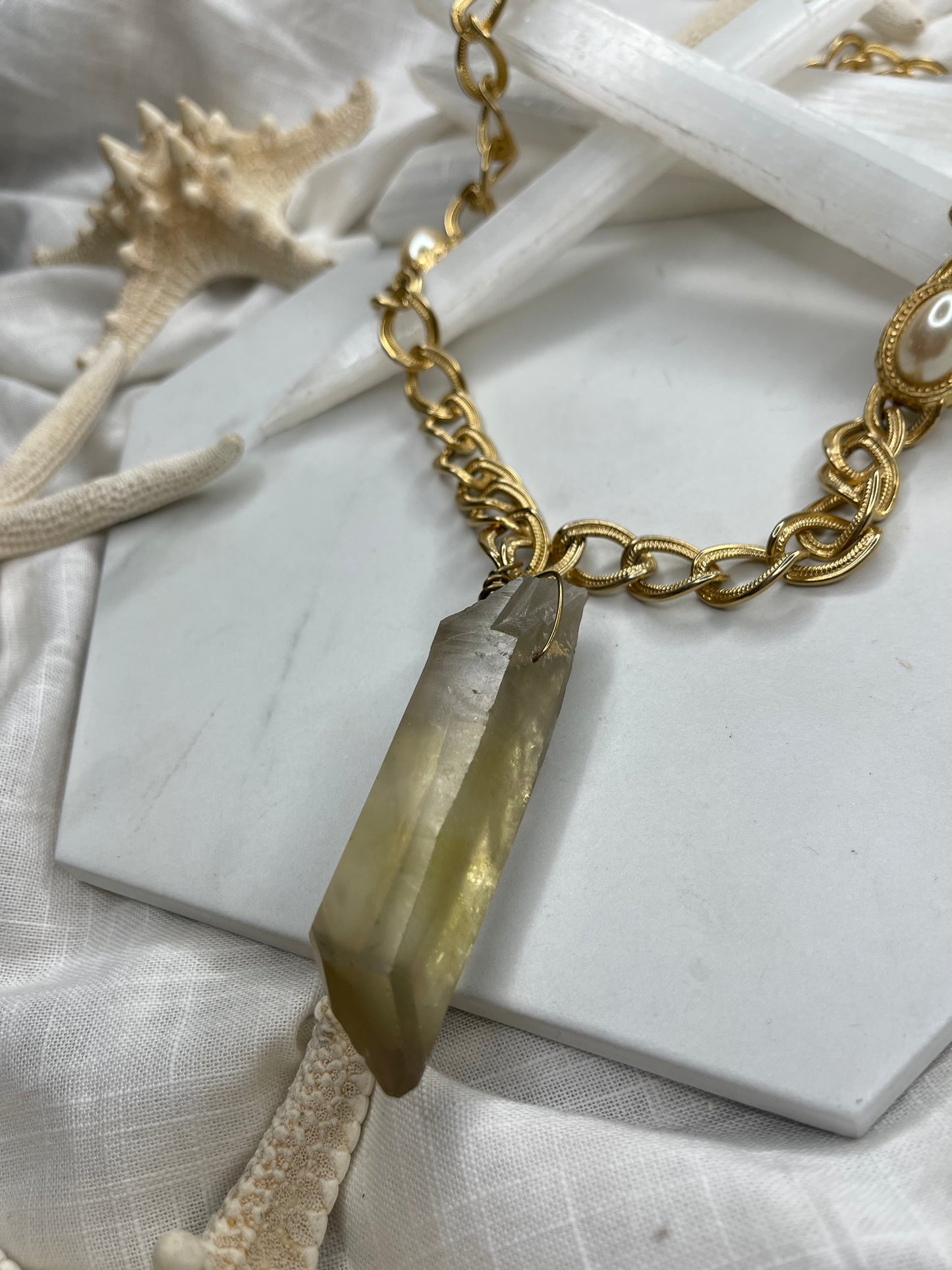 Faux Realz Vegan Pearls Soul Chains Necklace