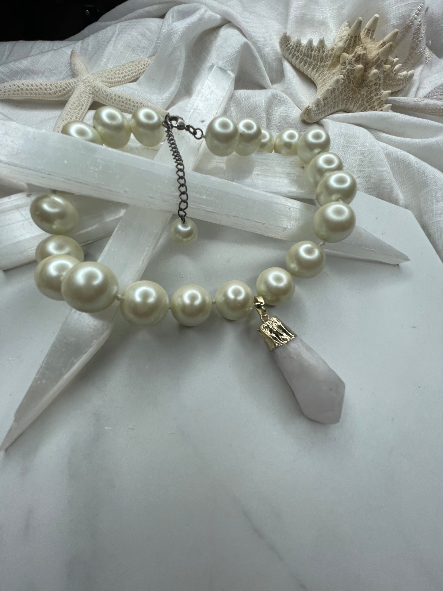 Faux Realz Vegan Pearls Soul Chains Necklace