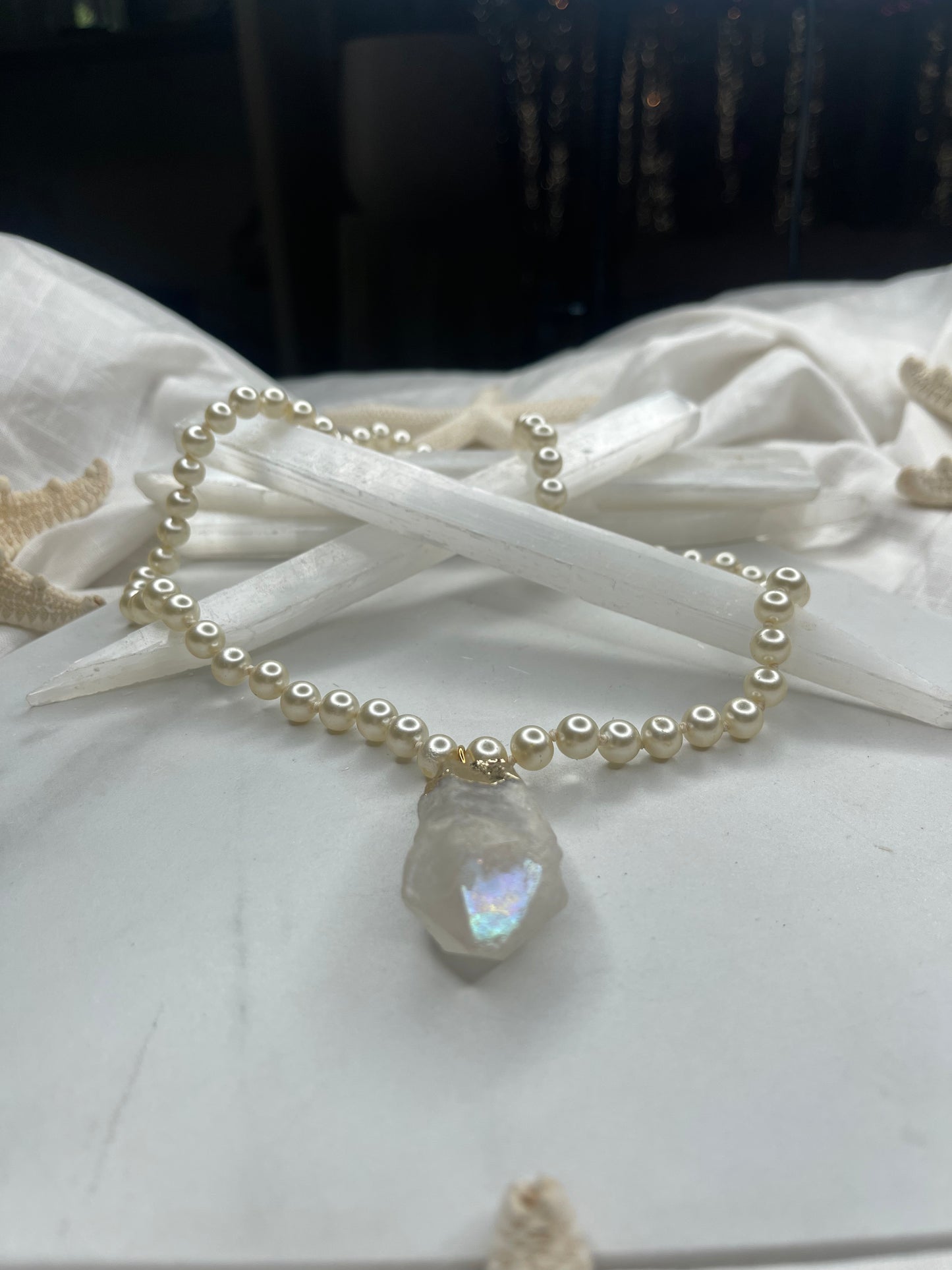 Faux Realz Vegan Pearls Soul Chains Necklace