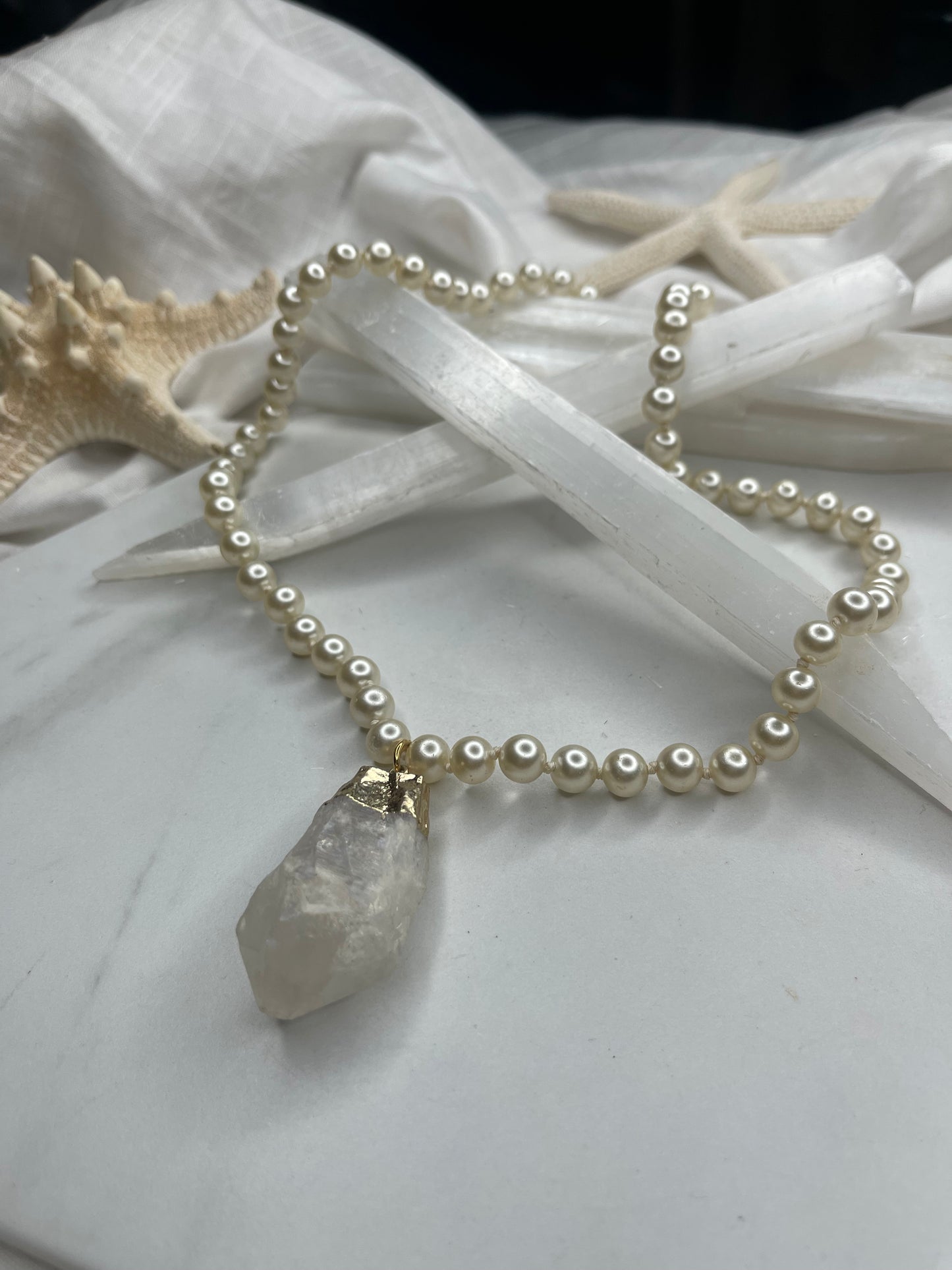 Faux Realz Vegan Pearls Soul Chains Necklace