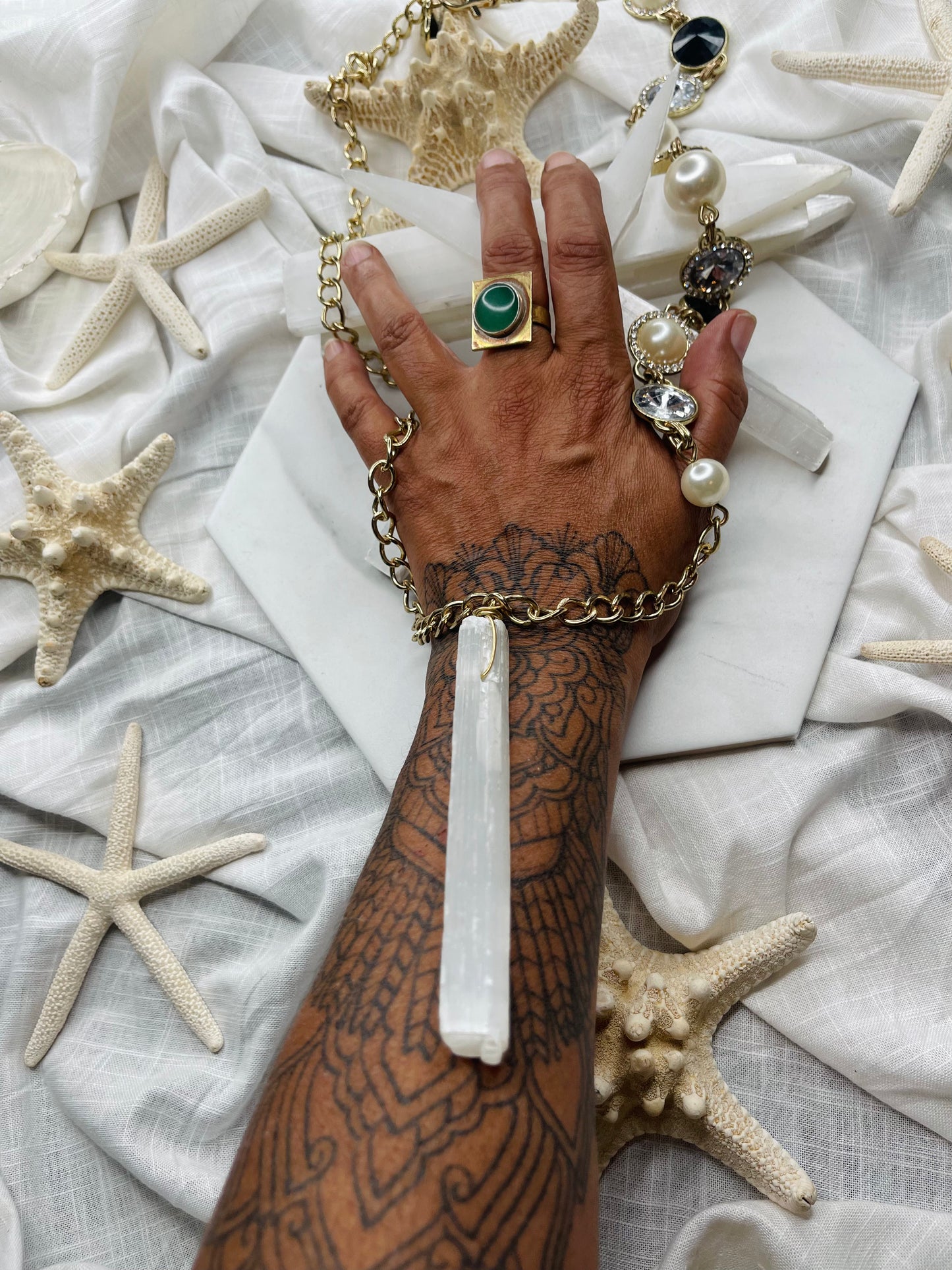 Faux Realz Vegan Pearls Soul Chains Necklace