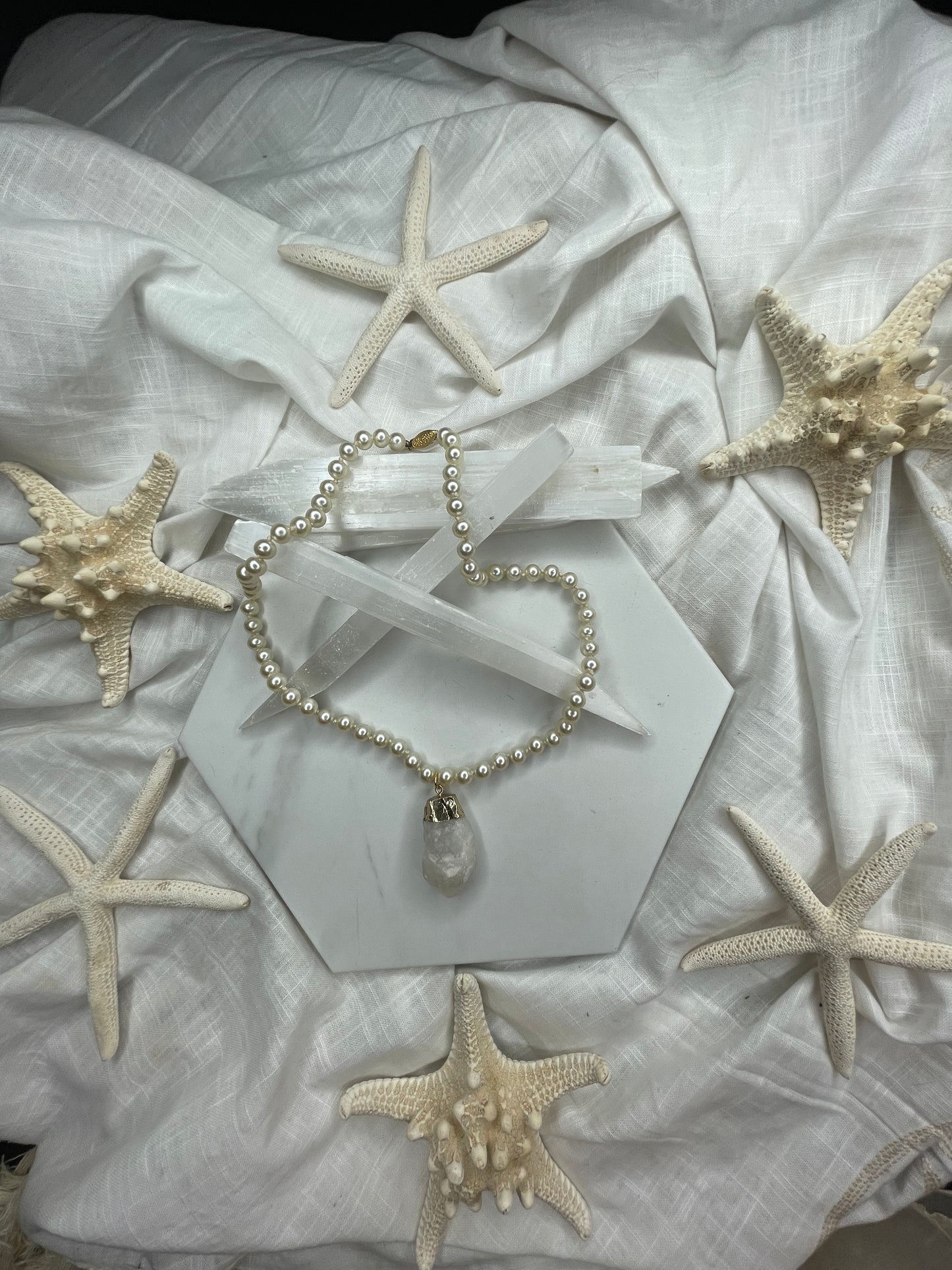 Faux Realz Vegan Pearls Soul Chains Necklace