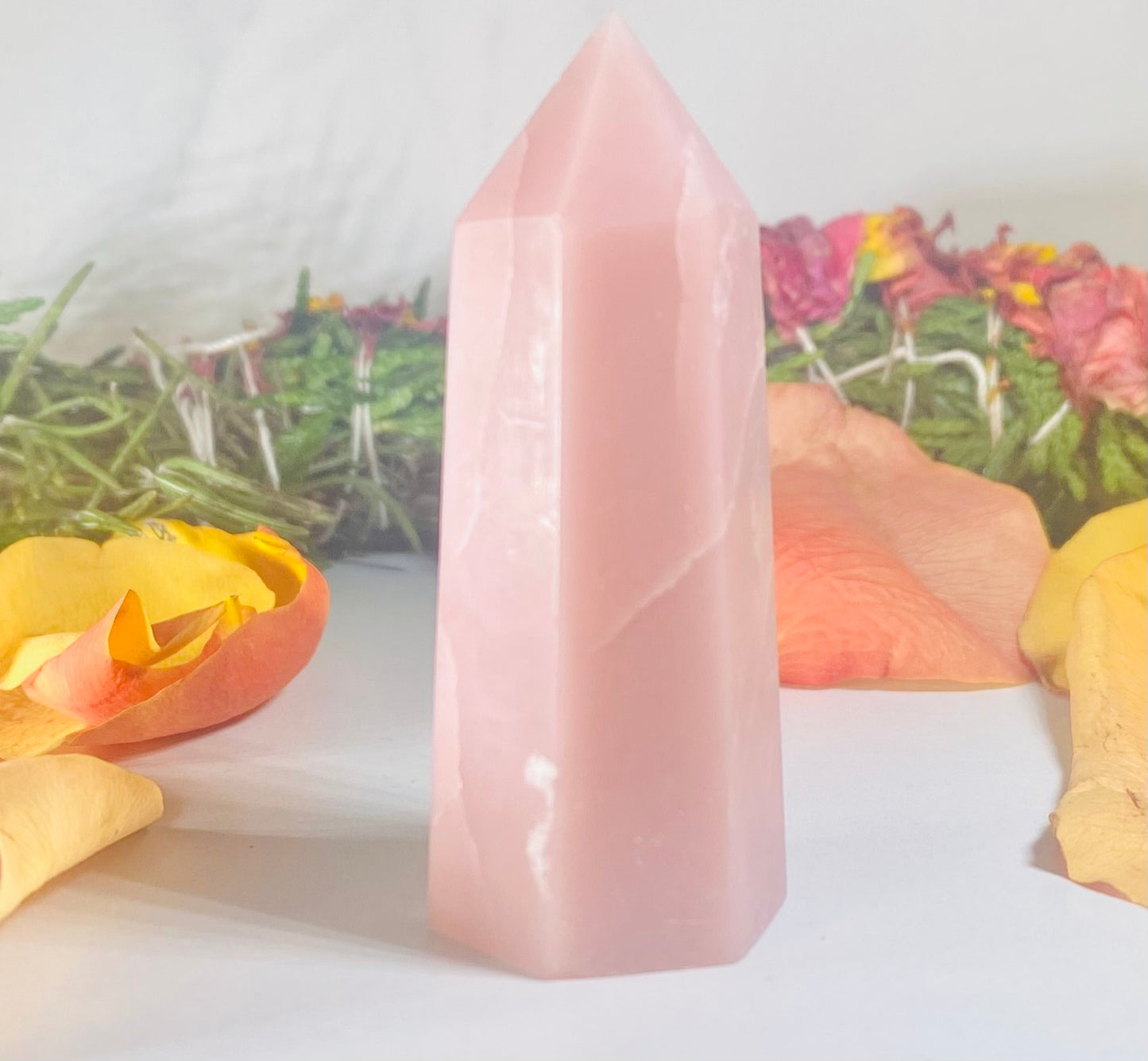 Pink Opal Crystal Tower Point # 1