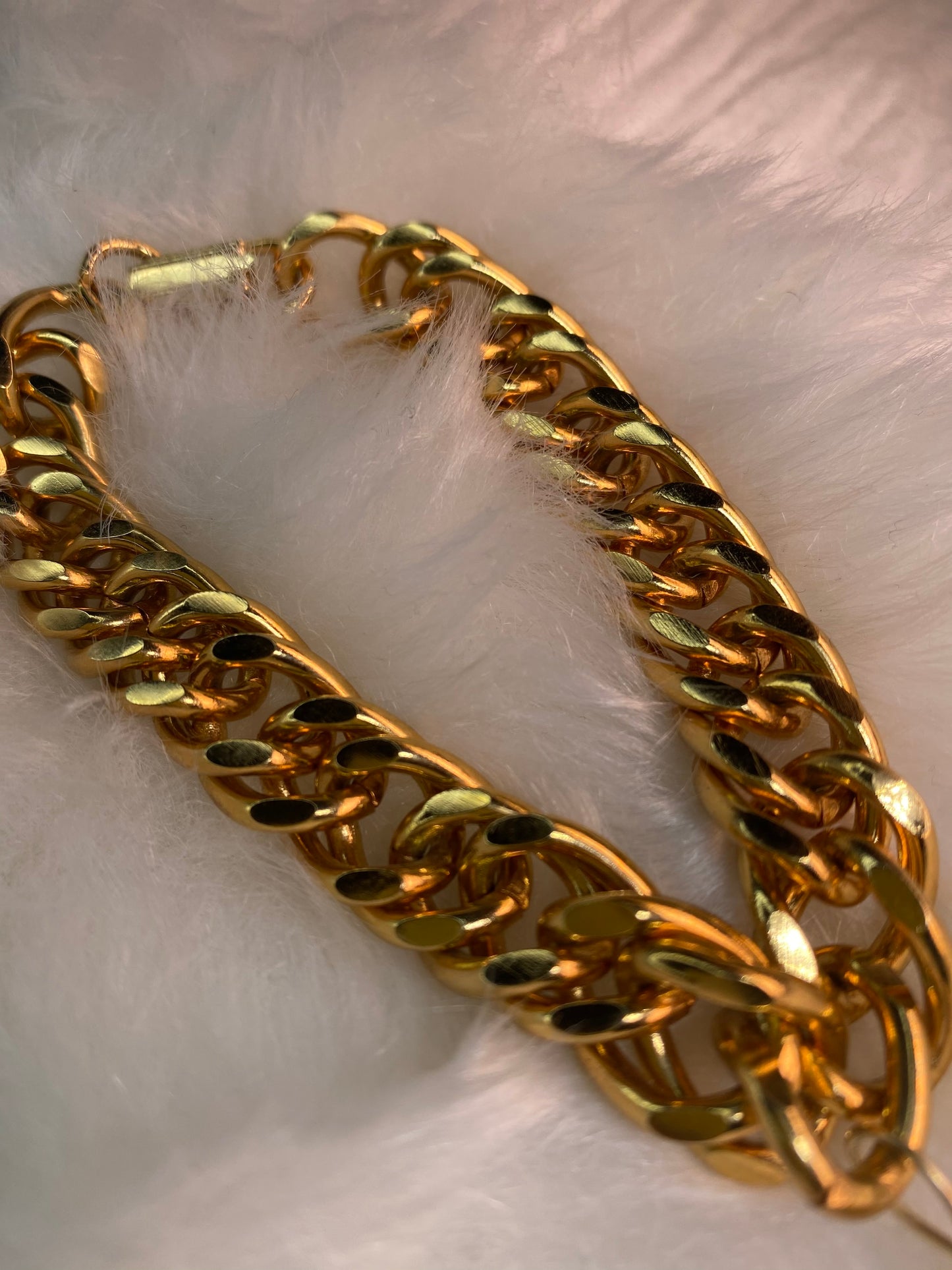 Soul Chain Bangle w Chunky Moonstone  Bracelet