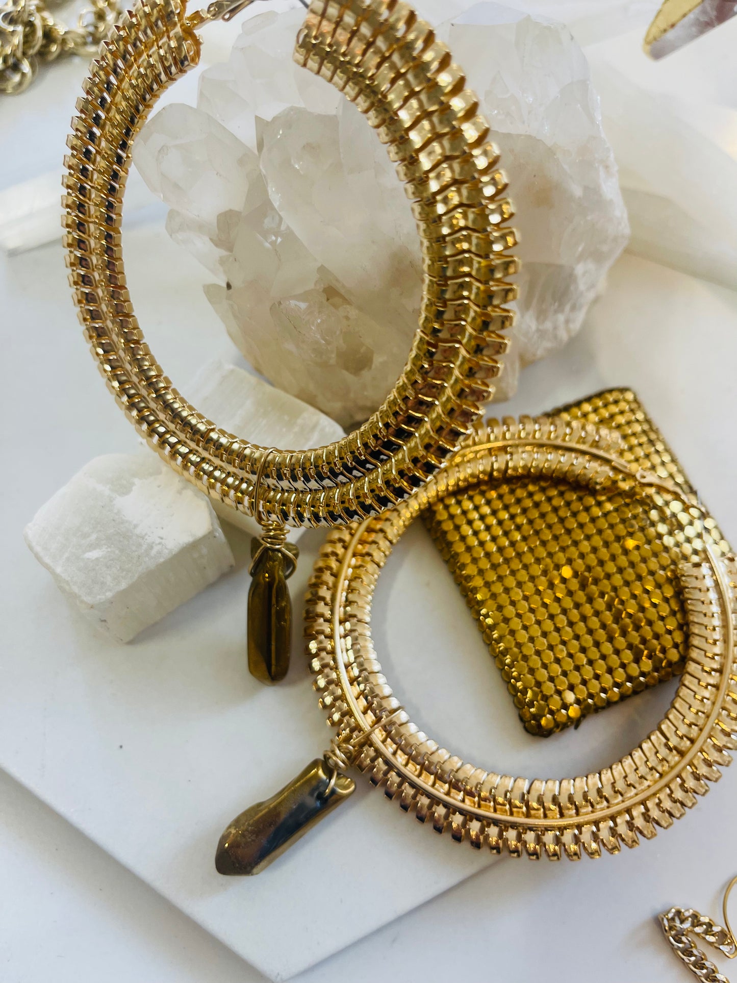 4” Bamboo Chakra Soul Chains Earrings