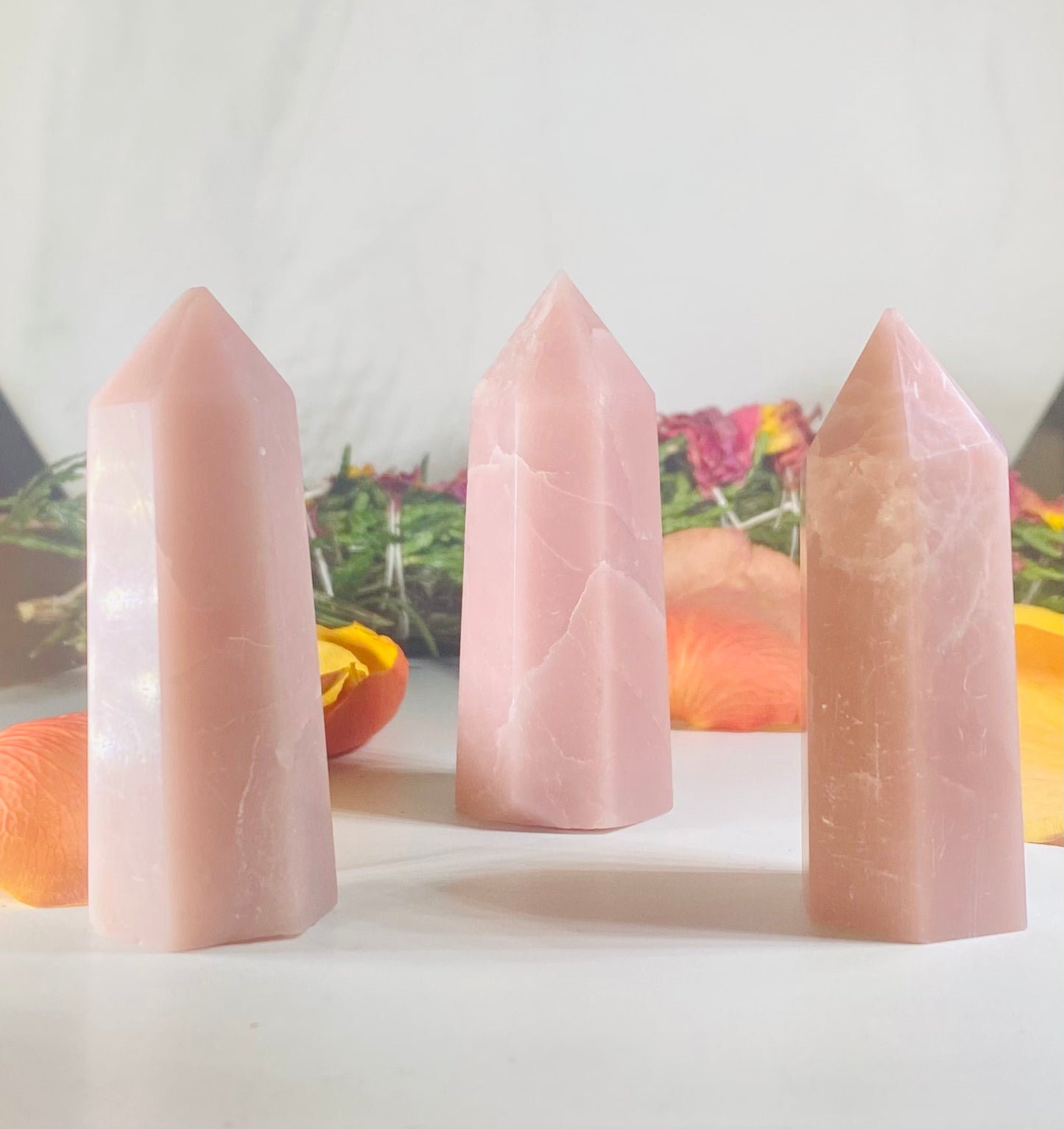 Pink Opal Crystal Tower Point # 1
