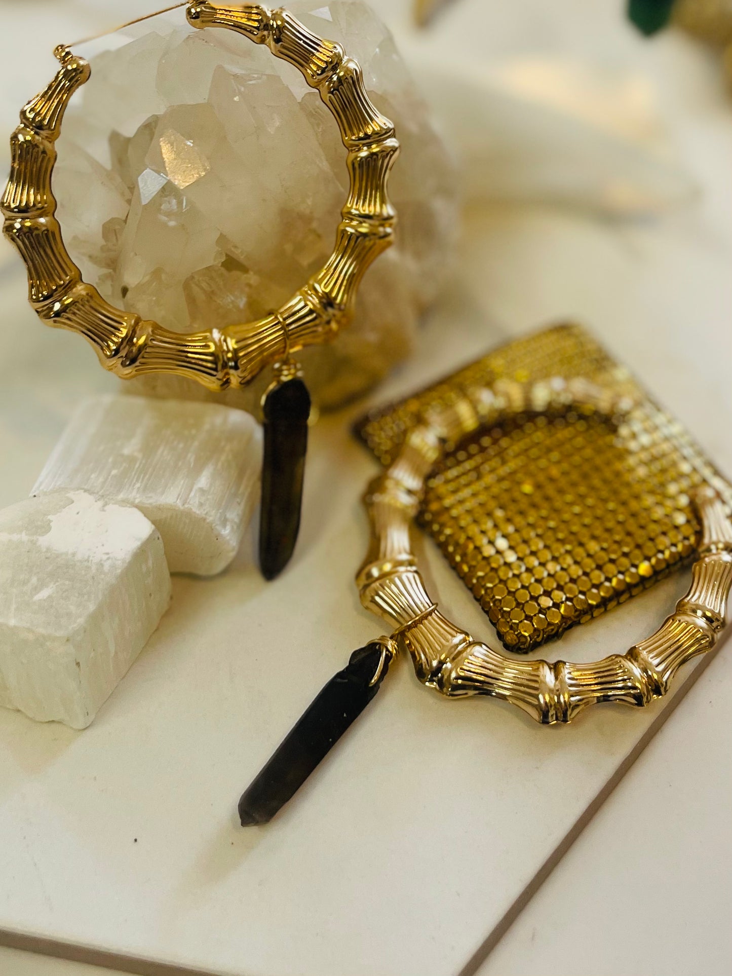 3” Bamboo Chakra Soul Chains Earrings