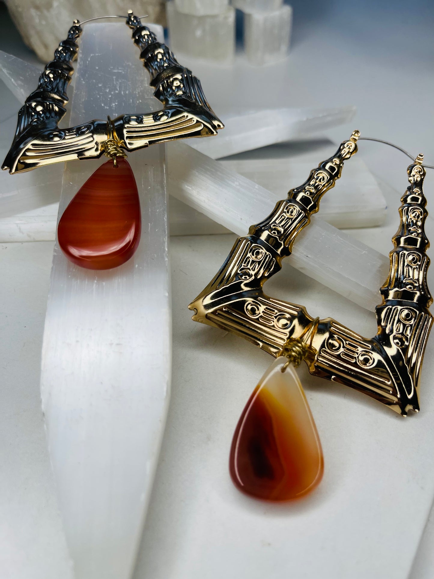 Bamboo Chakra Soul Chains Earrings