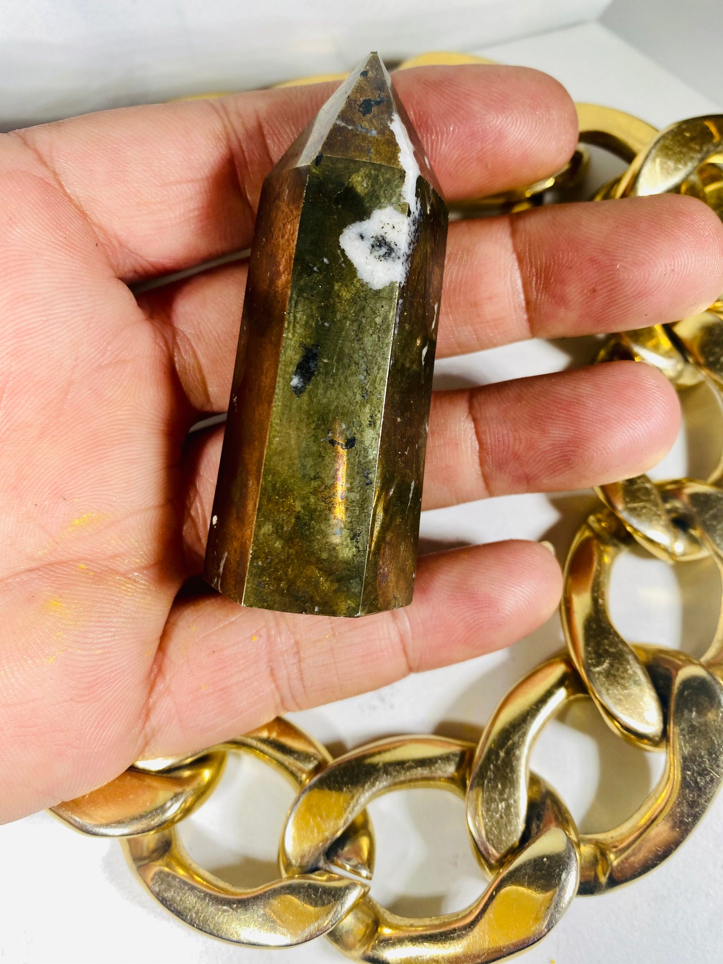 Pyrite Crystal Tower Point #4