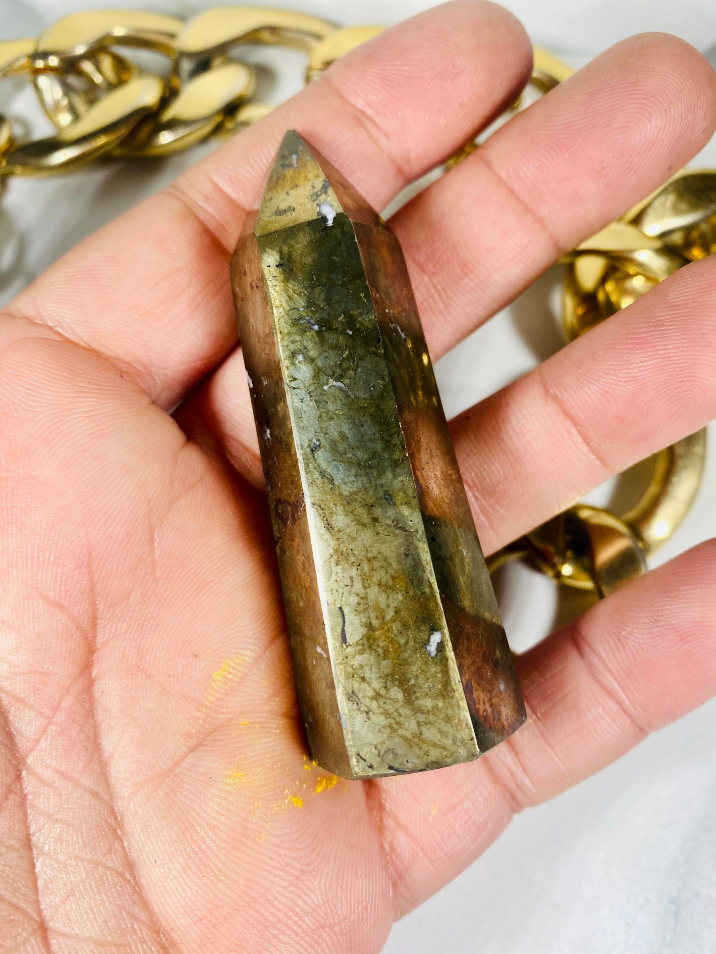Pyrite Crystal Tower Point #2