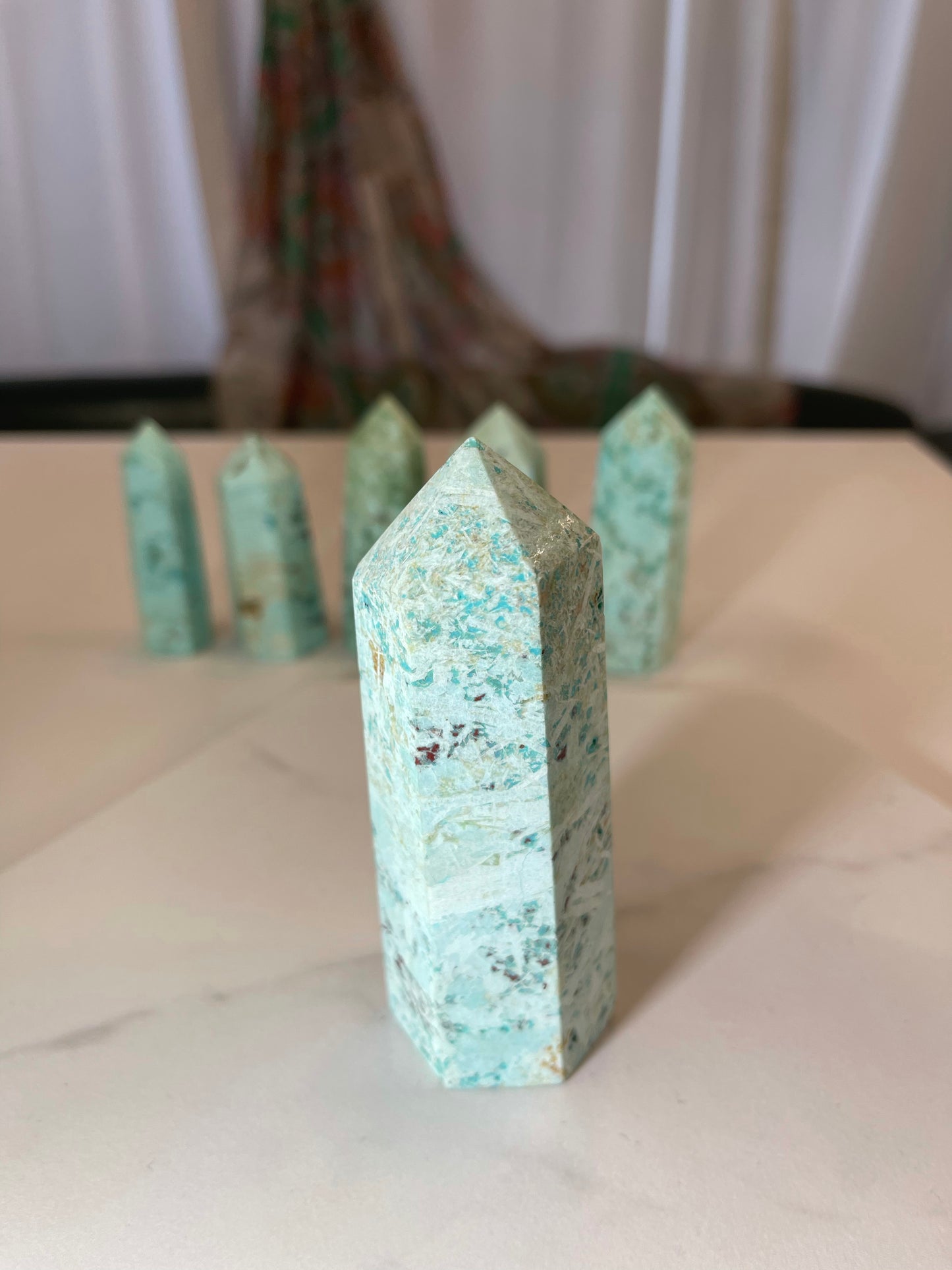 Chrysocolla Peruvian Turquoise Heart Chakra Point #6