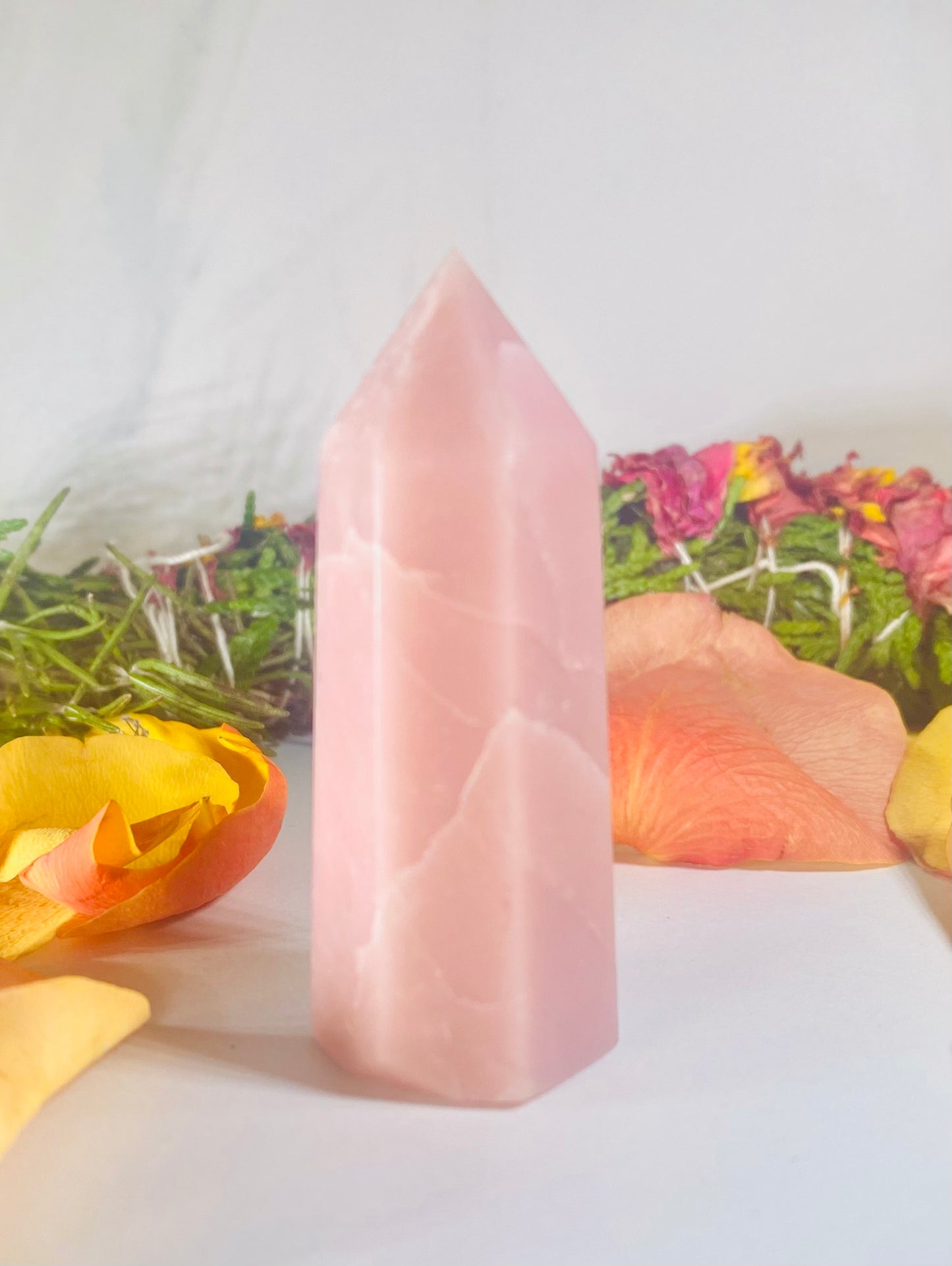 Pink Opal Crystal Tower Point # 1