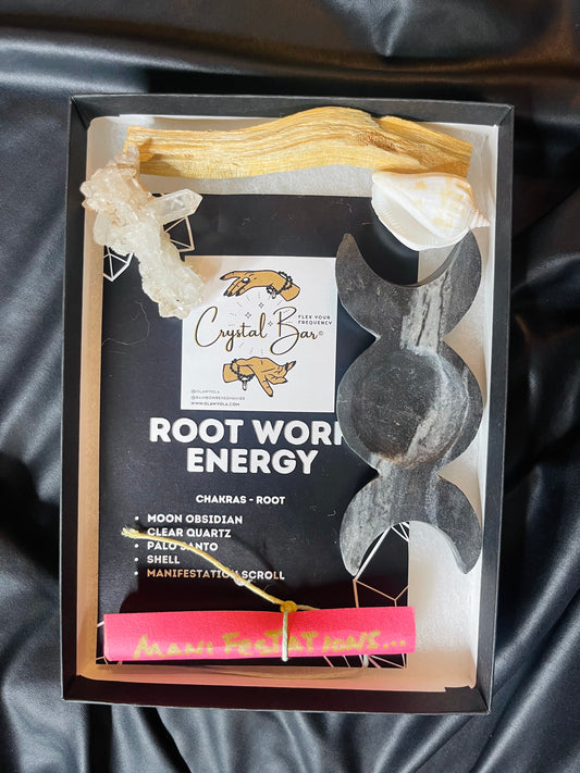 ROOT WORK  ENERGY - ROOT Chakra Energy Healing Crystal Kit -