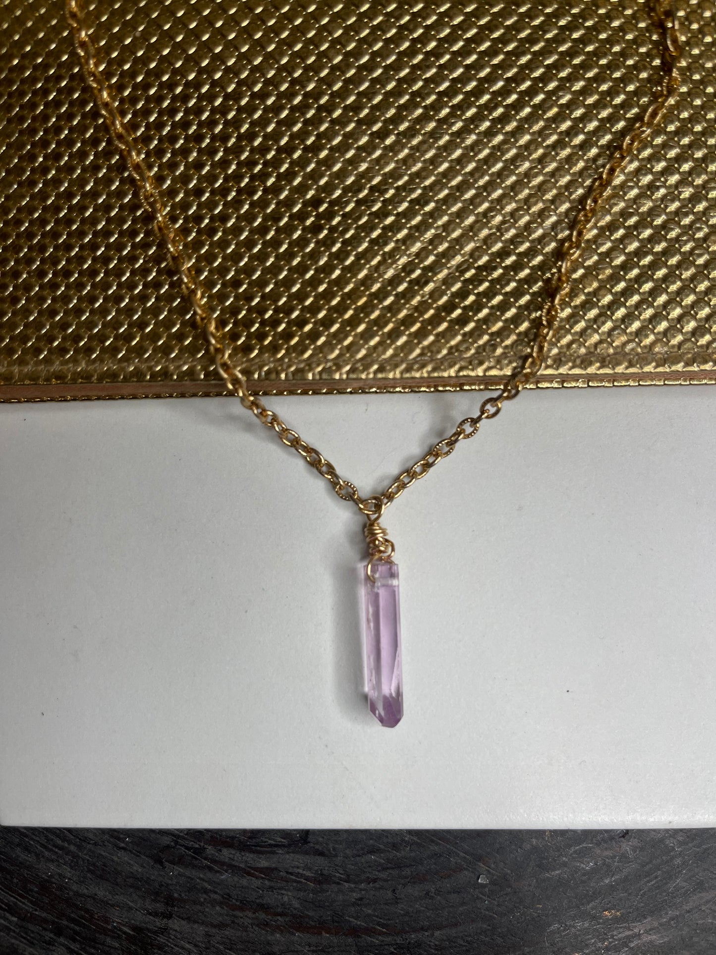 Dainty Baby Soul Chain Faceted Kunzite