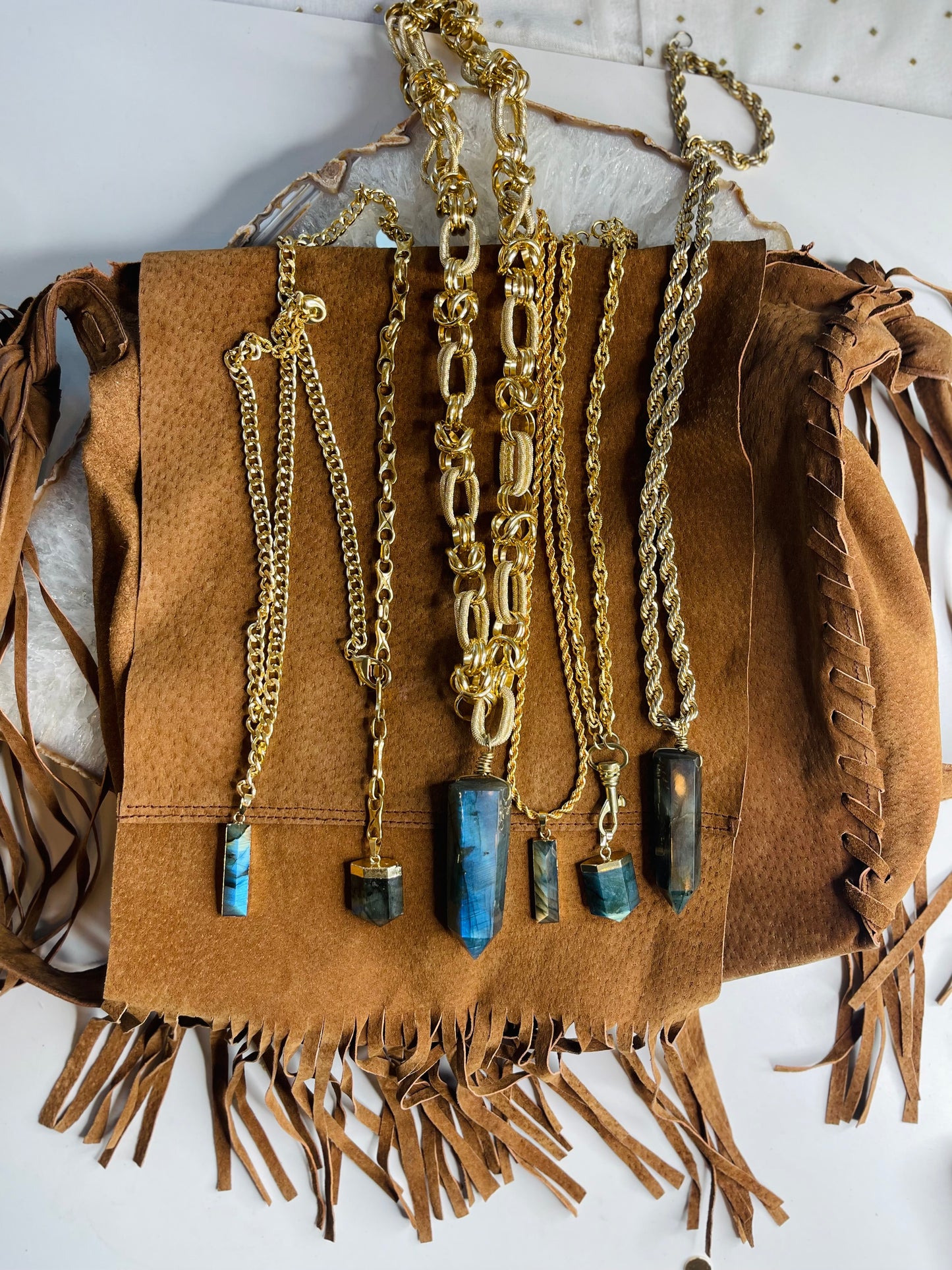 Intuitive Communication. Go Bold. Labradorite Crystal