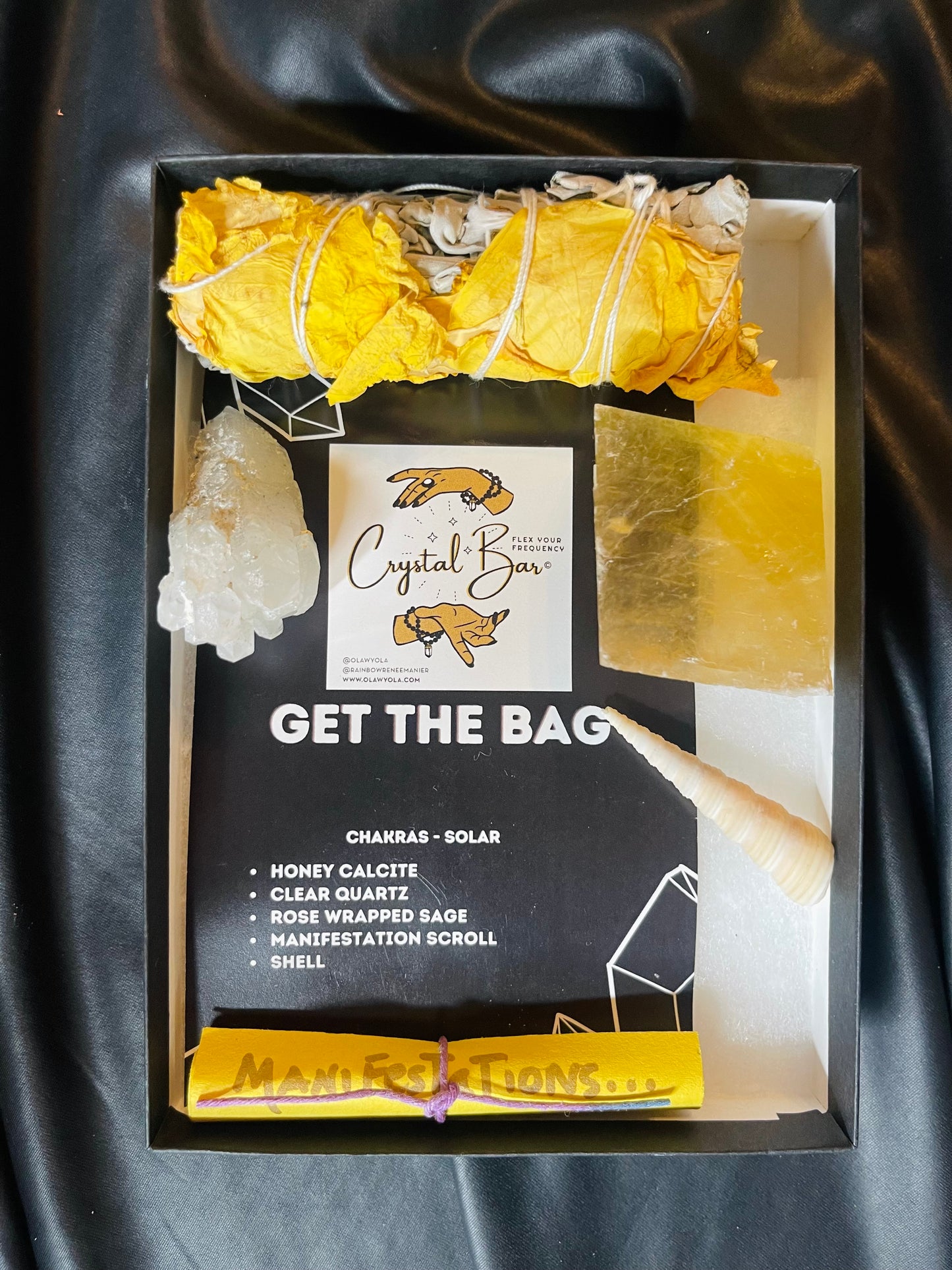 GET THE BAG ENERGY - SOLAR PLEXUS Chakra Energy Healing Crystal Kit - Energy Healing Crystal Kit -