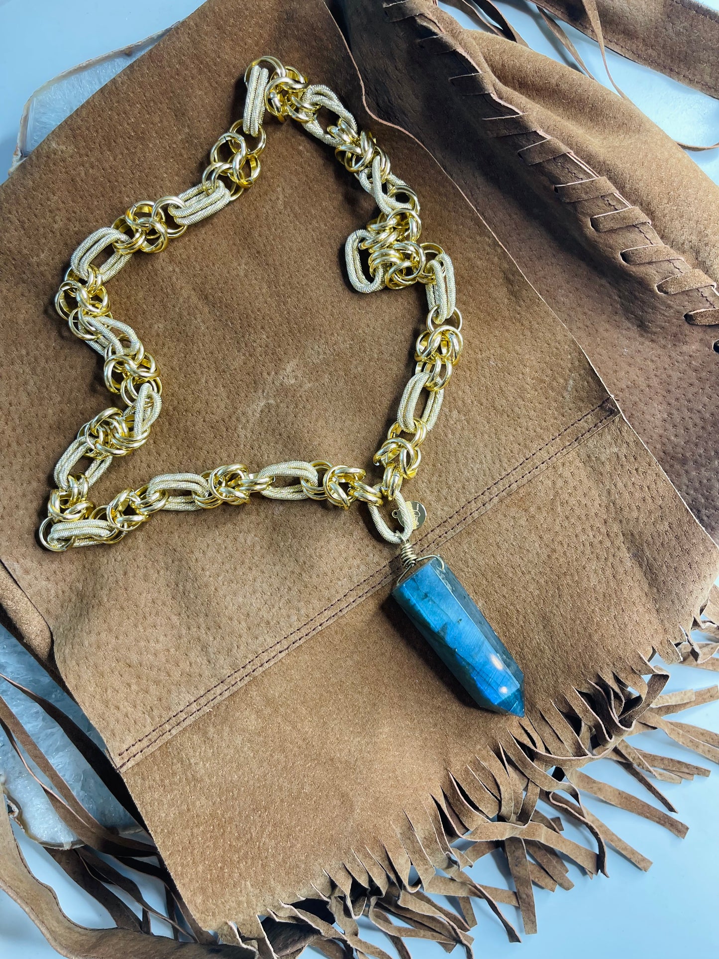 Intuitive Communication. Go Bold. Labradorite Crystal