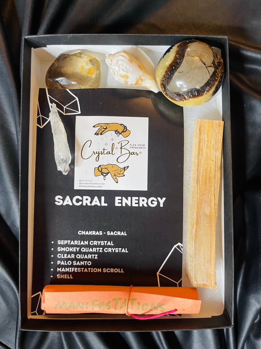 CREATIVE ENERGY - SACRAL Chakra Energy Healing Crystal Kit -