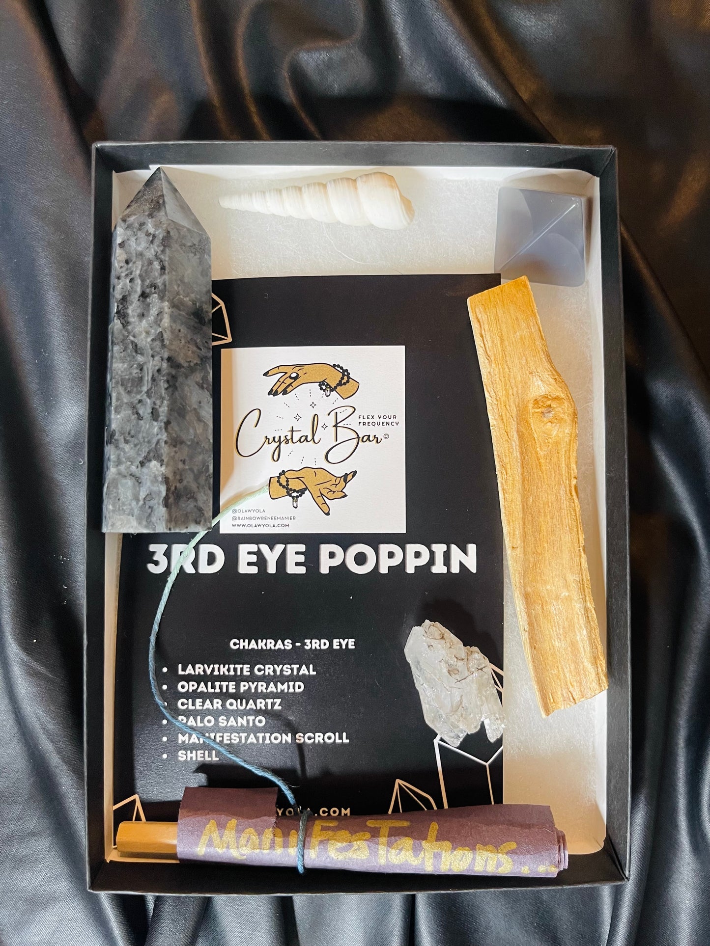 3RD EYE POPPIN ENERGY - 3RD EYE  Chakra Energy Healing Crystal Kit -