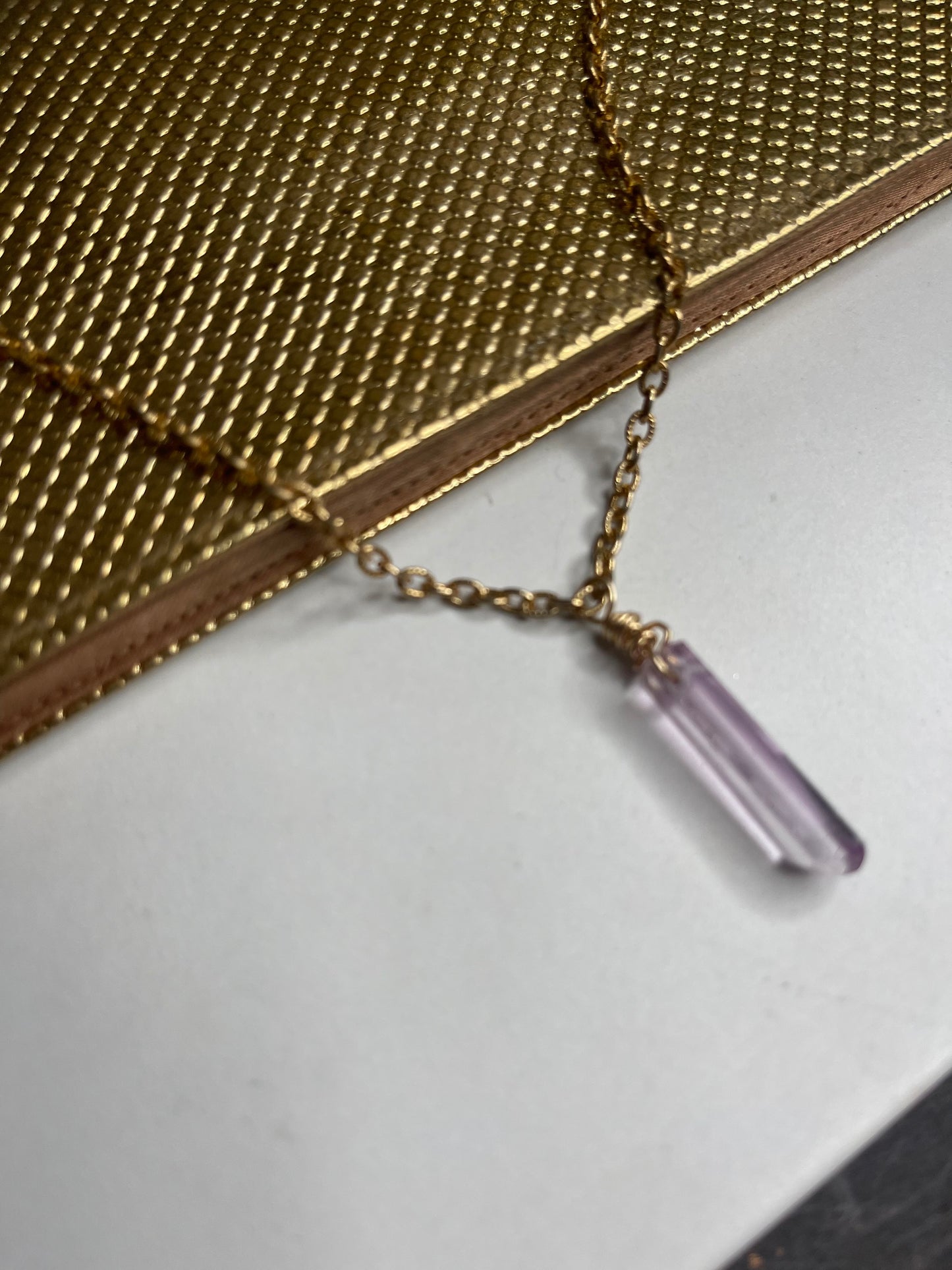 Dainty Baby Soul Chain Faceted Kunzite