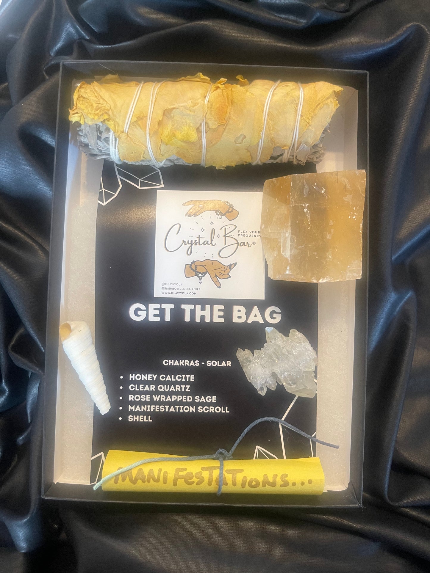 GET THE BAG ENERGY - SOLAR PLEXUS Chakra Energy Healing Crystal Kit -