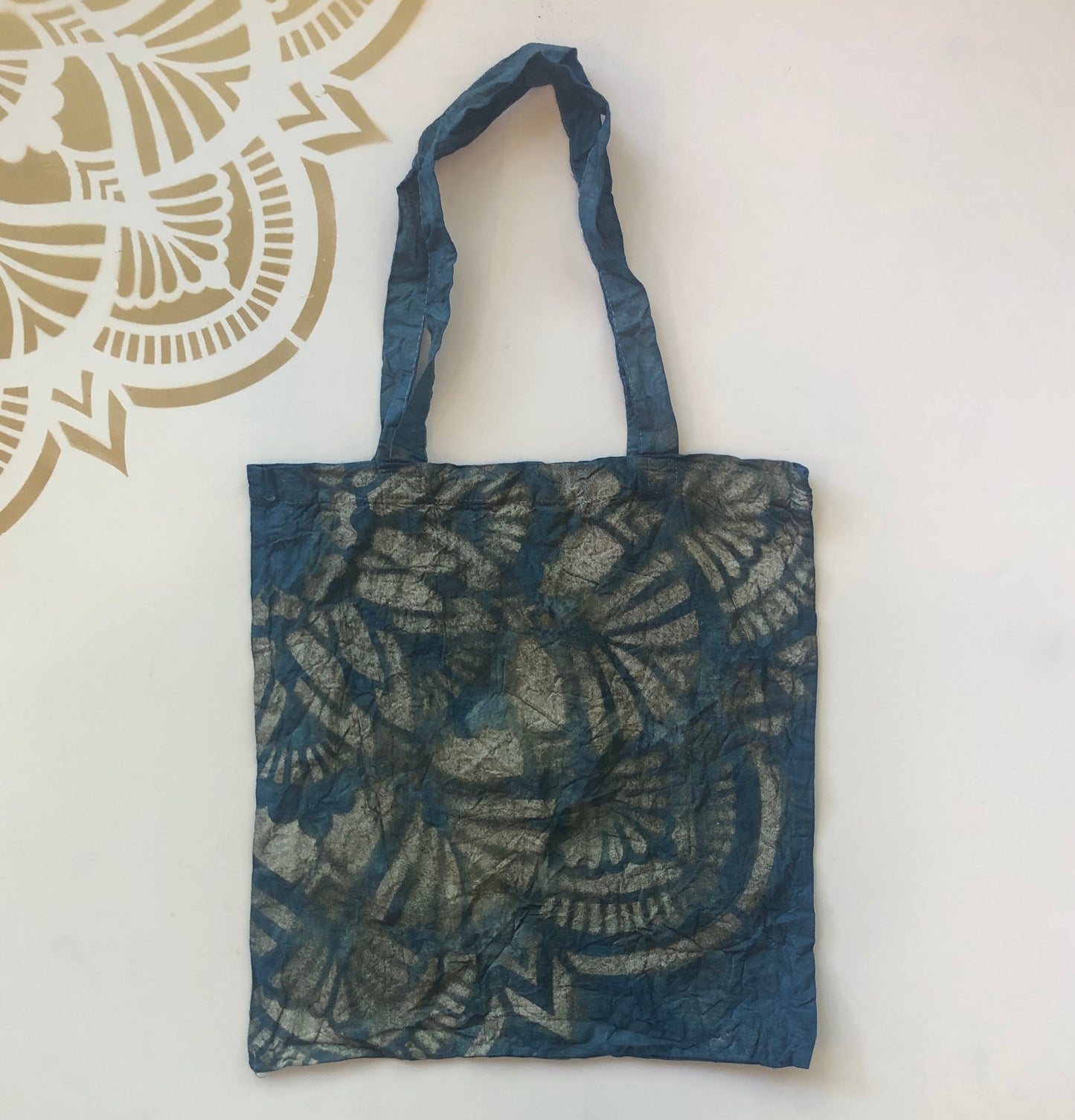 Mandala Indigo Tote Bag #1 - Ola Wyola