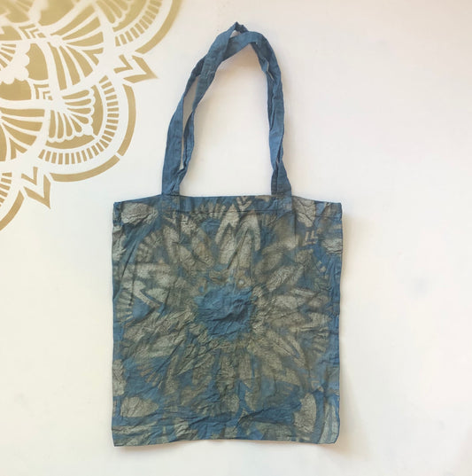 Mandala Indigo Tote Bag #7 - Ola Wyola