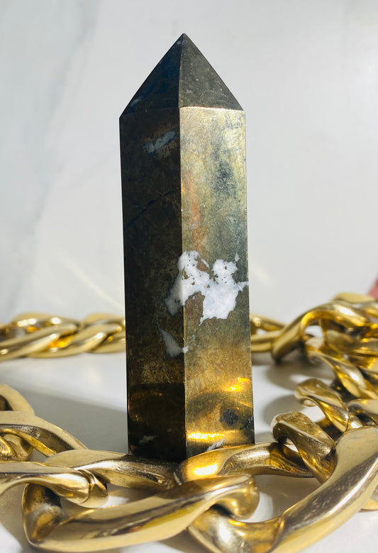 Pyrite Crystal Tower Point #1
