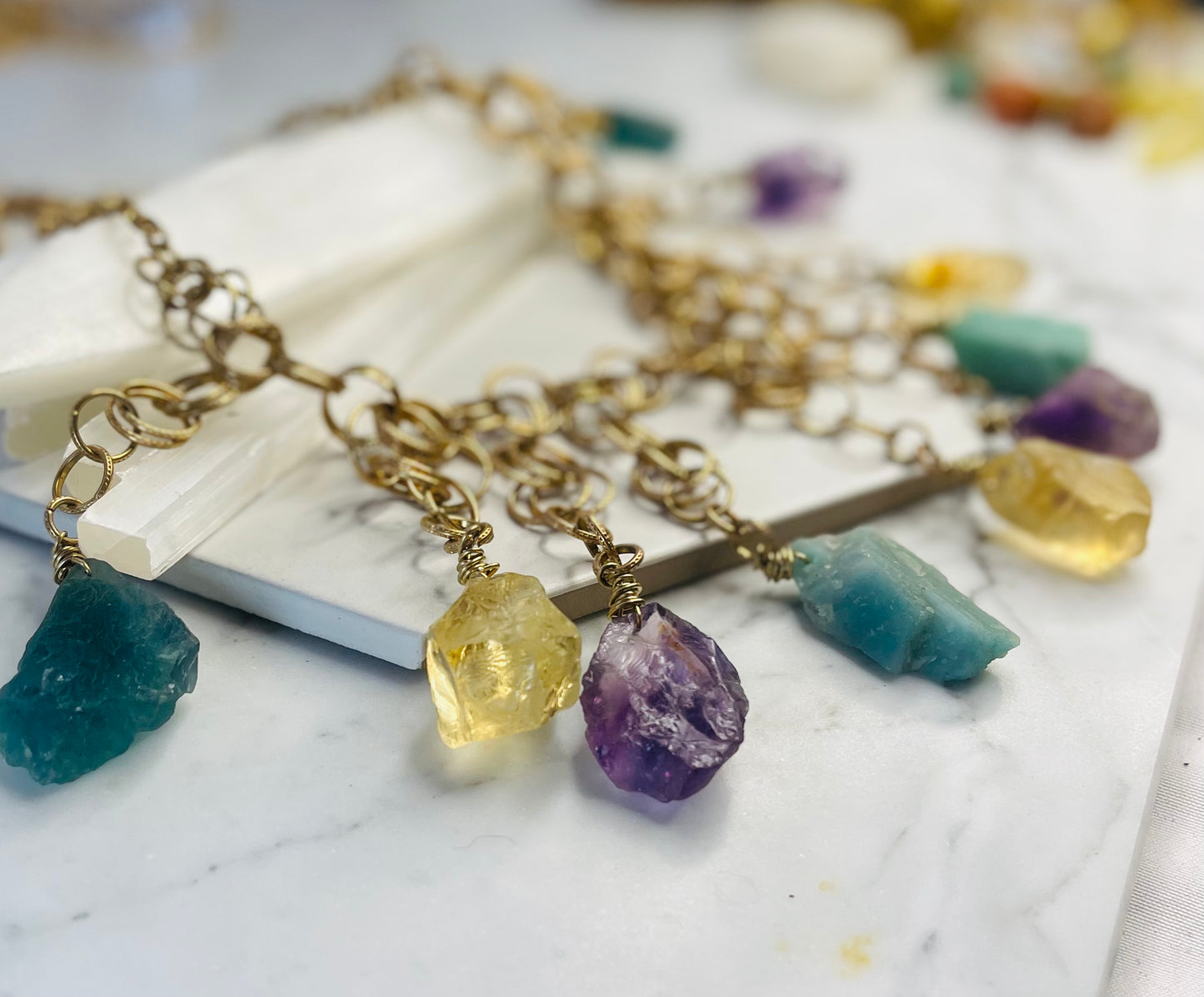 GODDESS Earth Candy Massive Manifestations : Citrine, Amazonite, Amethyst, Fluorite