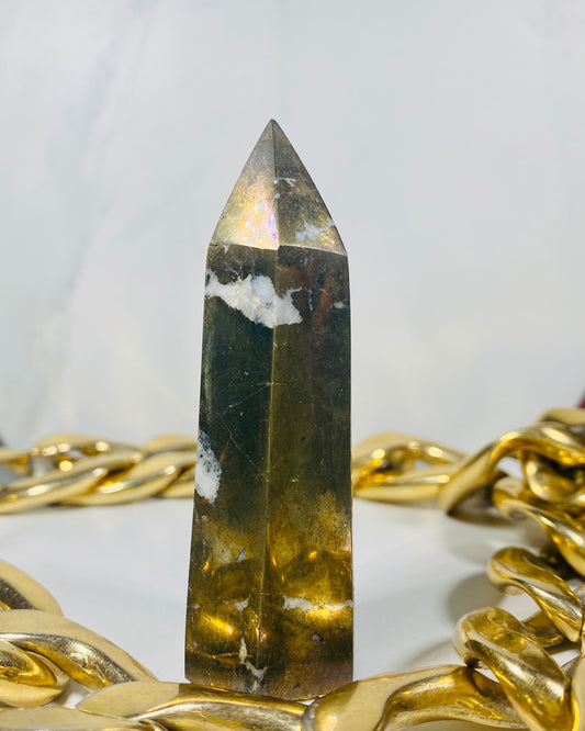 Pyrite Crystal Tower Point #3