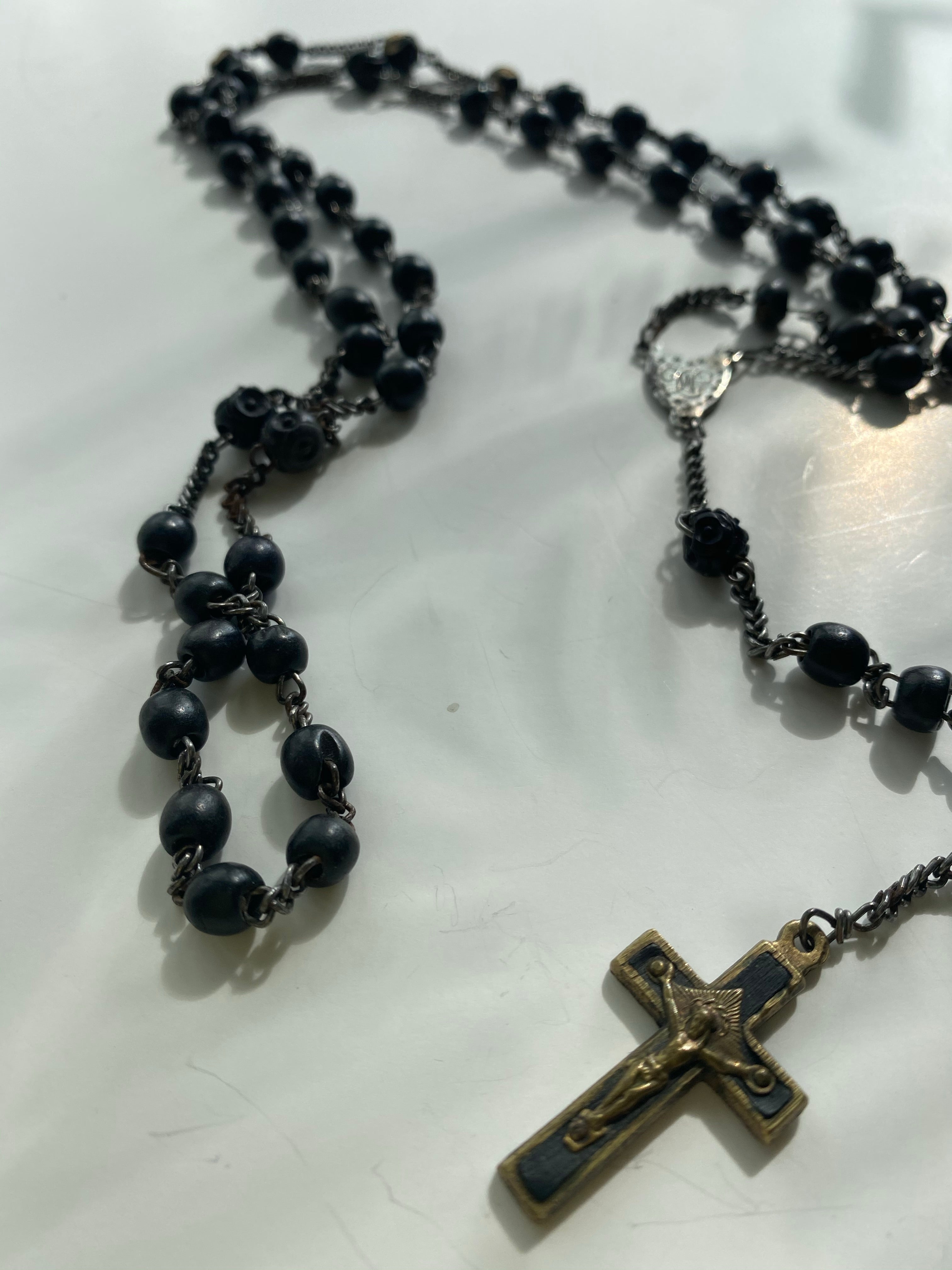 Santiago Red & Black Glass Bead Rosary | The Catholic Company®