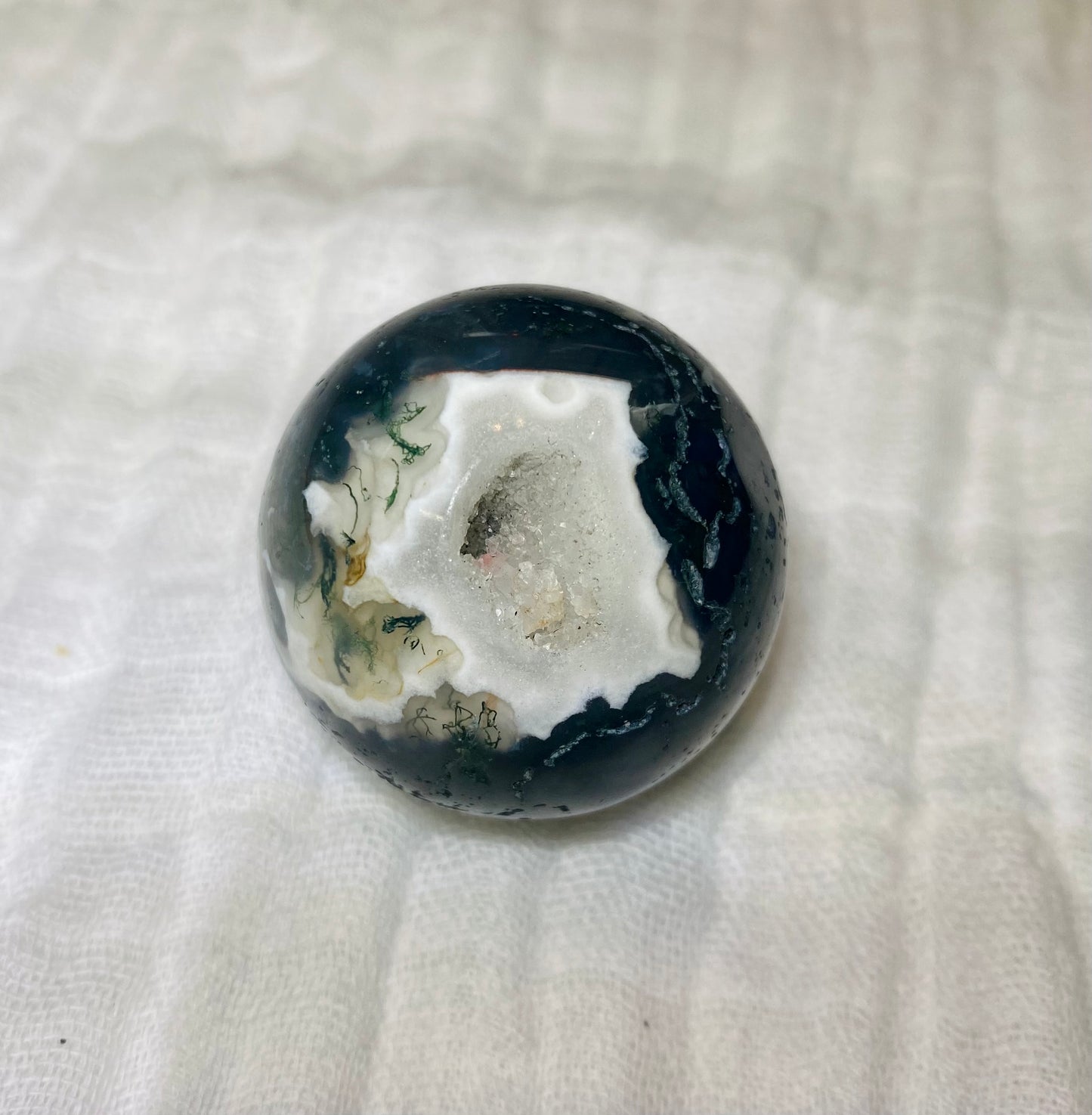 Moss Agate Crystal Sphere #1