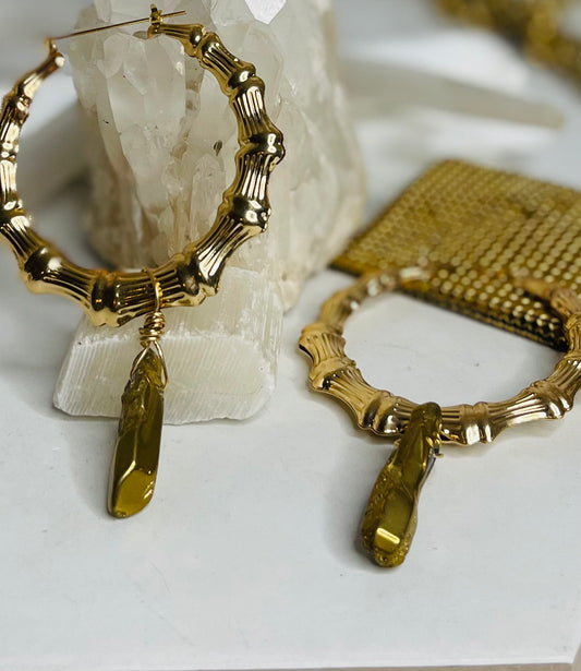 Bamboo Chakra Soul Chains Earrings
