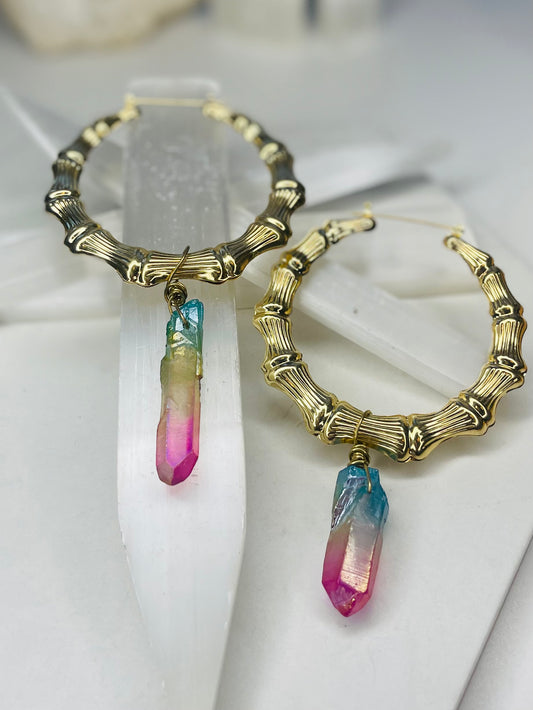Bamboo Chakra Soul Chains Earrings