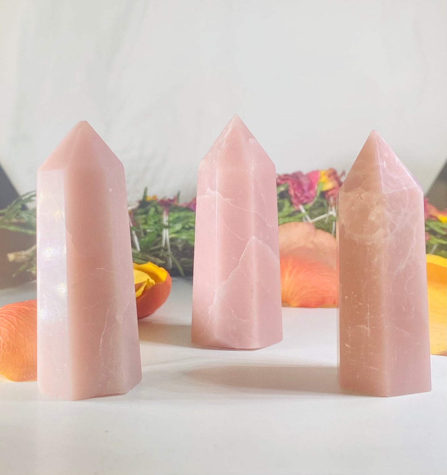 Pink Opal Crystal  Tower Point # 1