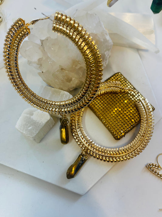 4” Bamboo Chakra Soul Chains Earrings
